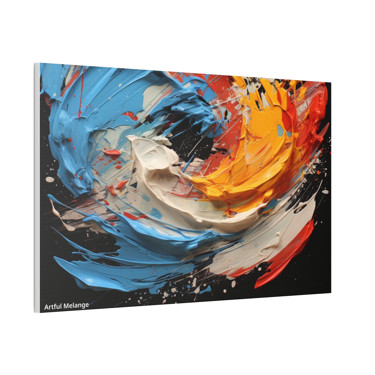 Acrylic Abstract  Canvas Print - Richly Textured Artistry