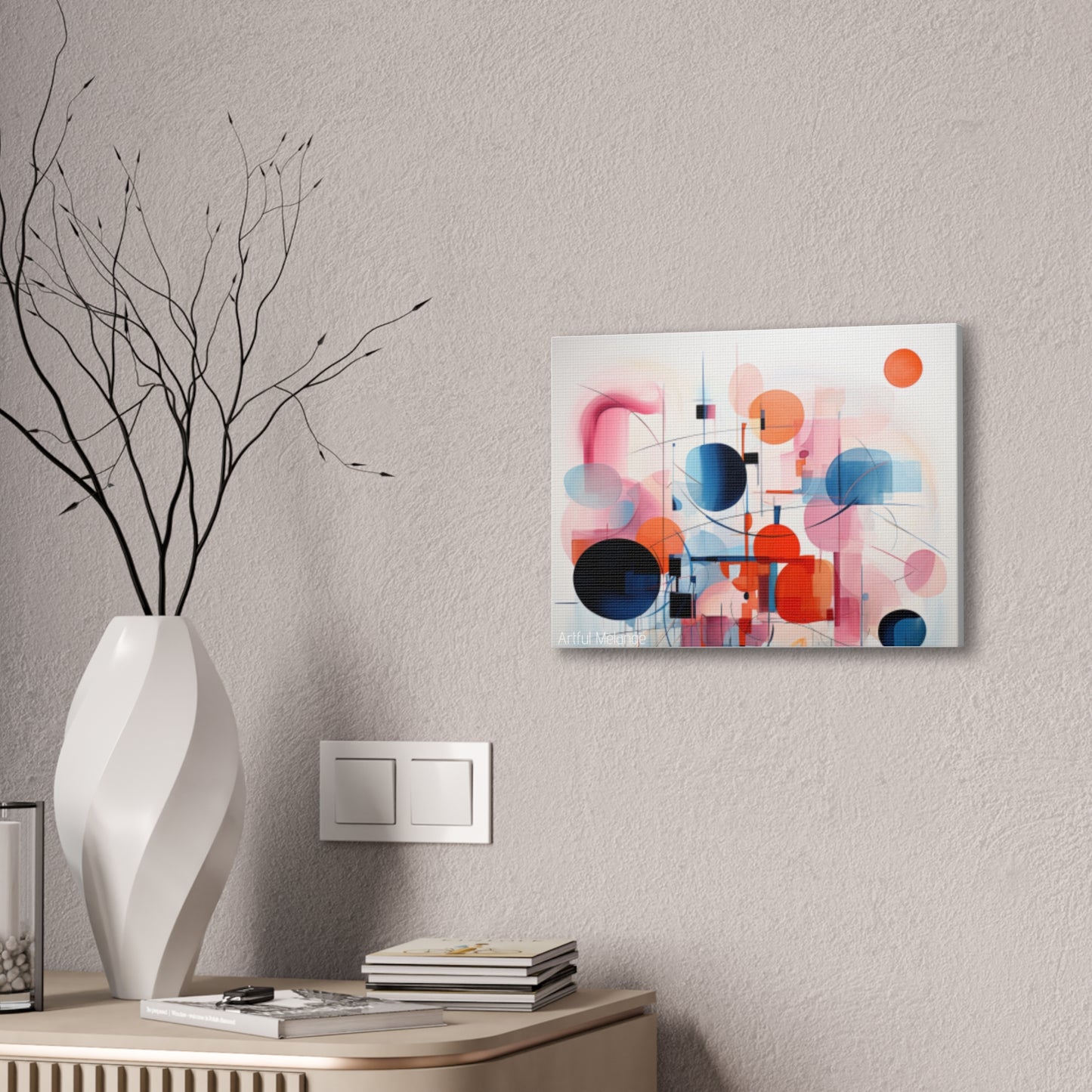 Primary Elegance: A Symphony of Sophistication Canvas Print