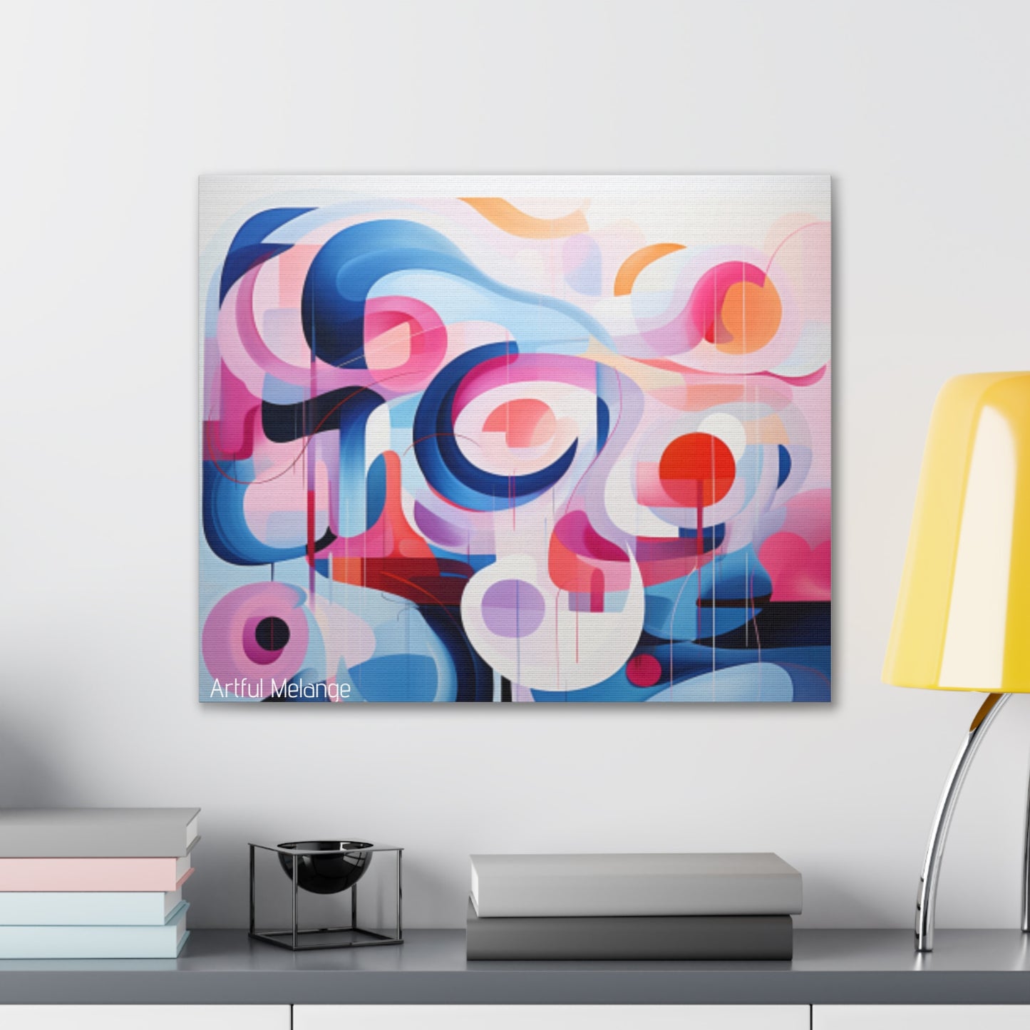 Primary Elegance: A Symphony of Sophistication Canvas Print