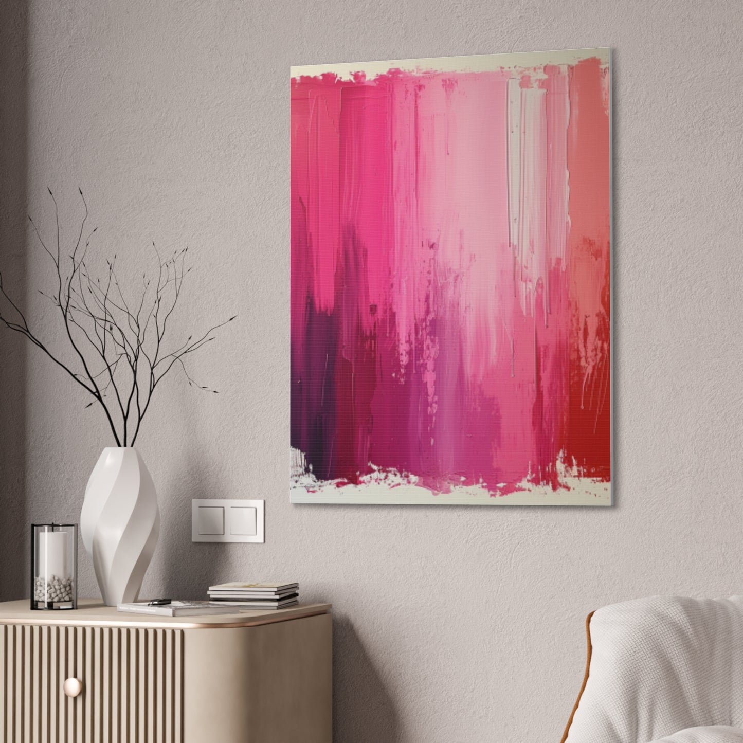 In The Pink: A Symphony of Sophistication Canvas Print