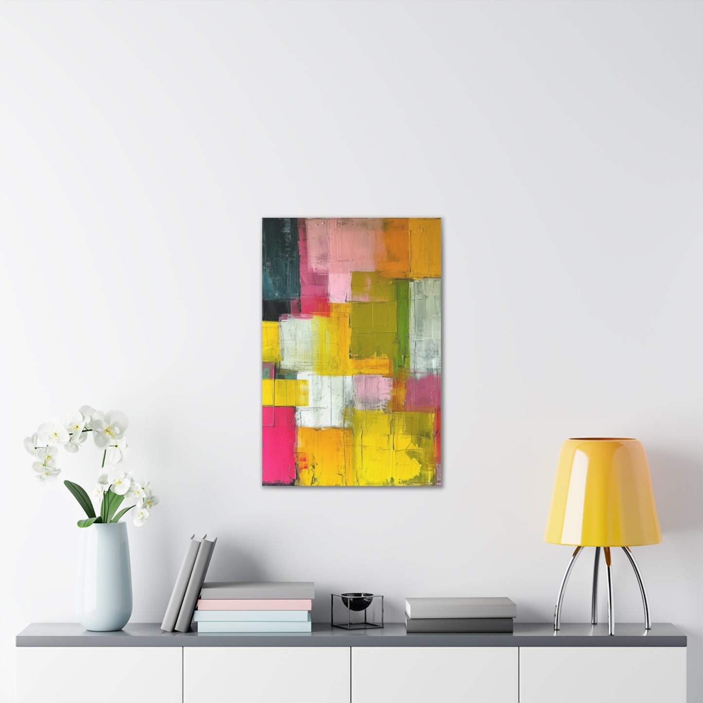 Primary Elegance: A Symphony of Sophistication Canvas Print