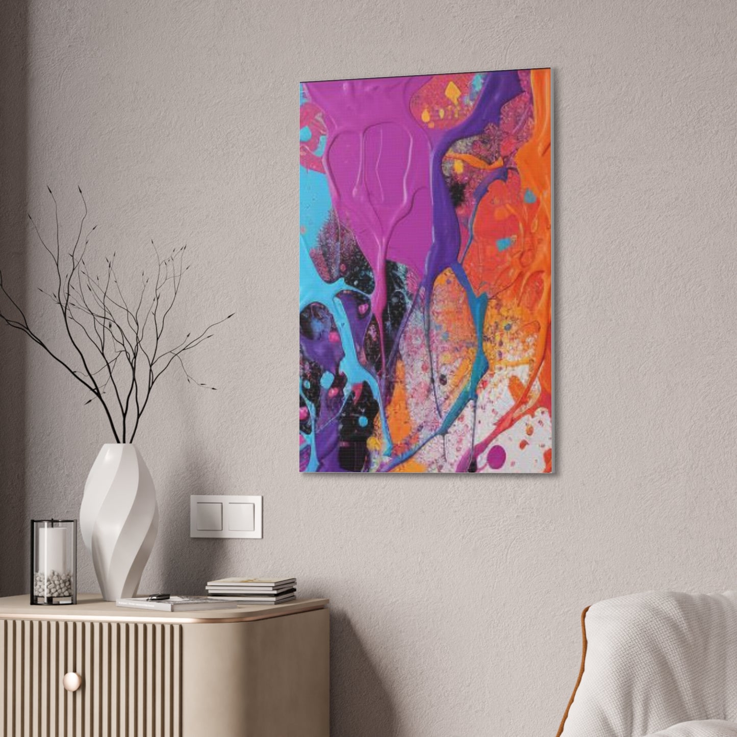 Primary Elegance: A Symphony of Sophistication Canvas Print