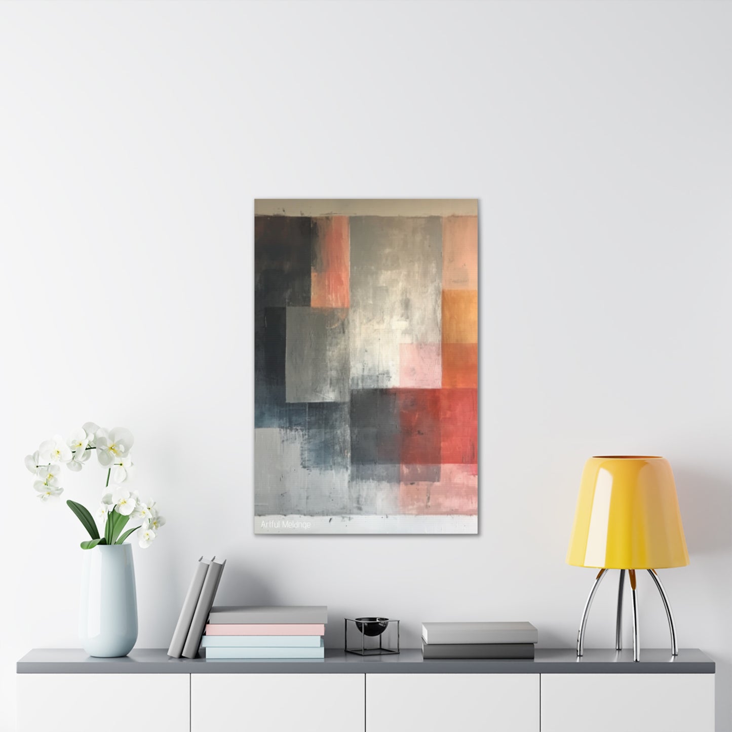 Primary Elegance: A Symphony of Sophistication Canvas Print