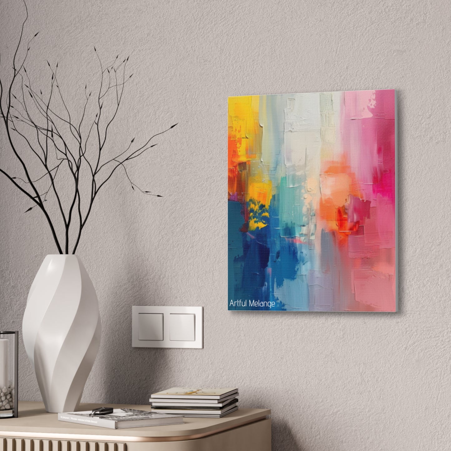 Primary Elegance: A Symphony of Sophistication Canvas Print