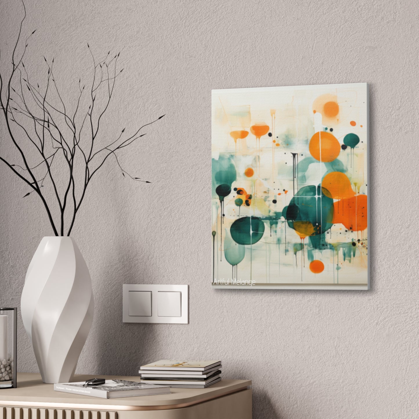 Primary Elegance: A Symphony of Sophistication Canvas Print