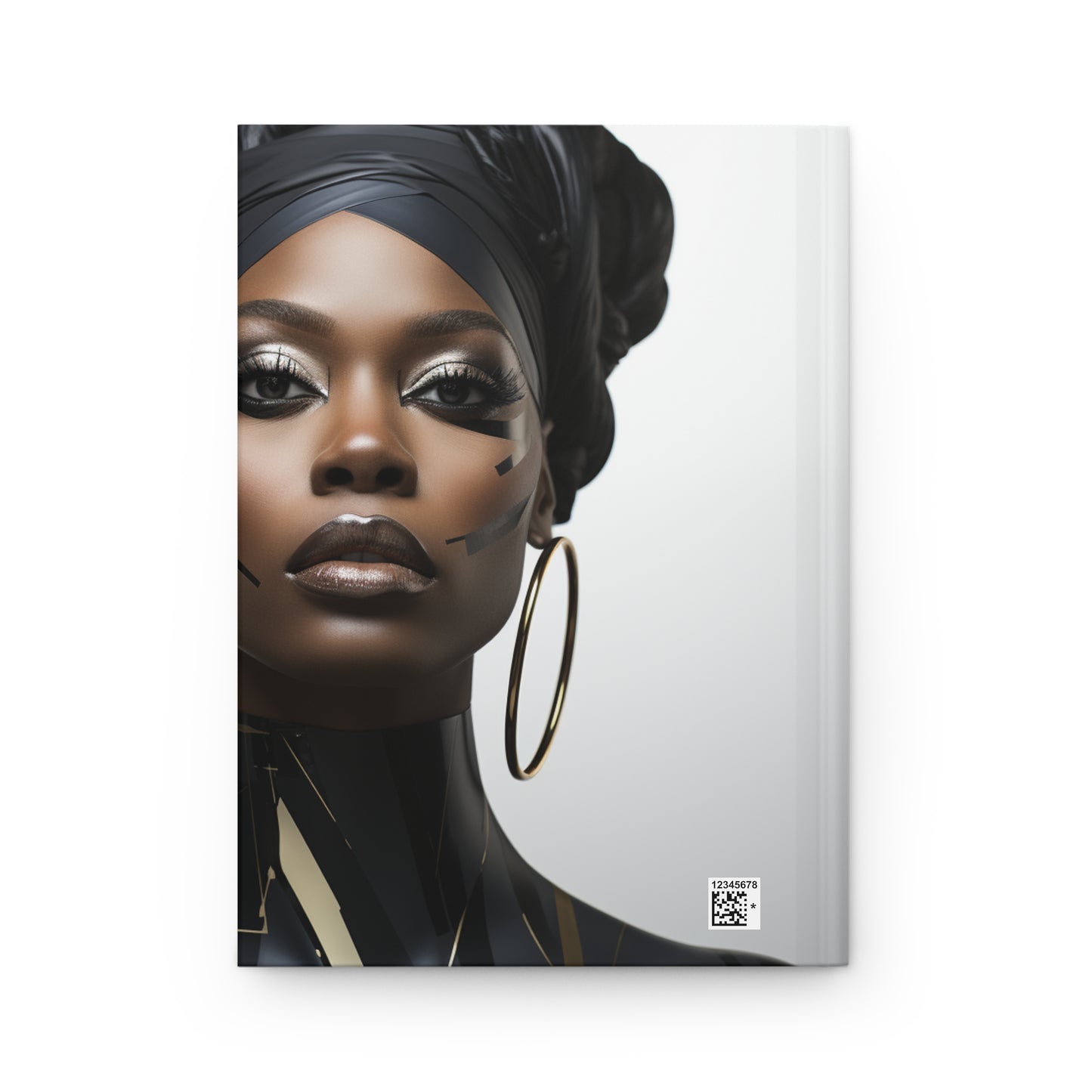 Elegance In Black: Melanated Hardcover Journal