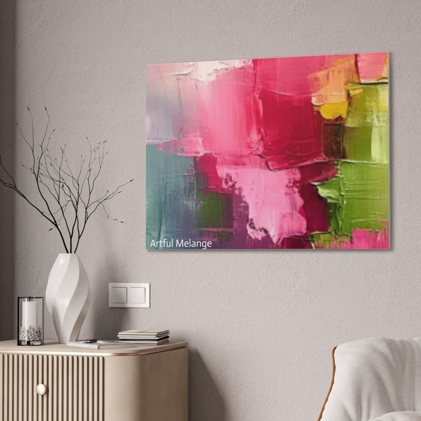 Acrylic Abstract Canvas Print - Richly Textured Artistry