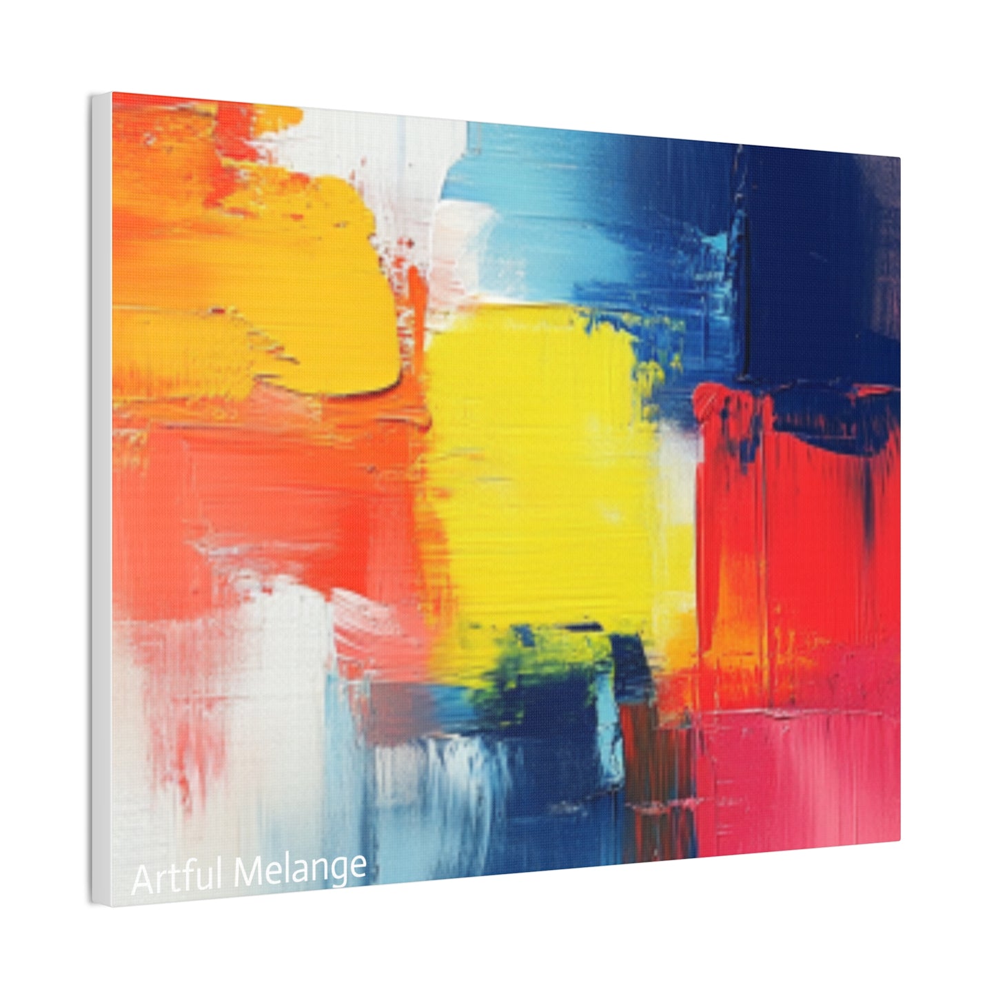 Acrylic Abstract Canvas Print - Richly Textured Artistry