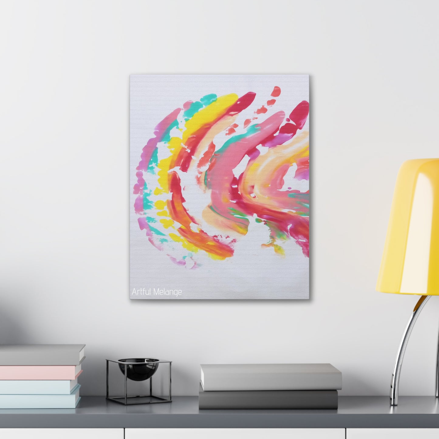 Primary Elegance: A Symphony of Sophistication Canvas Print