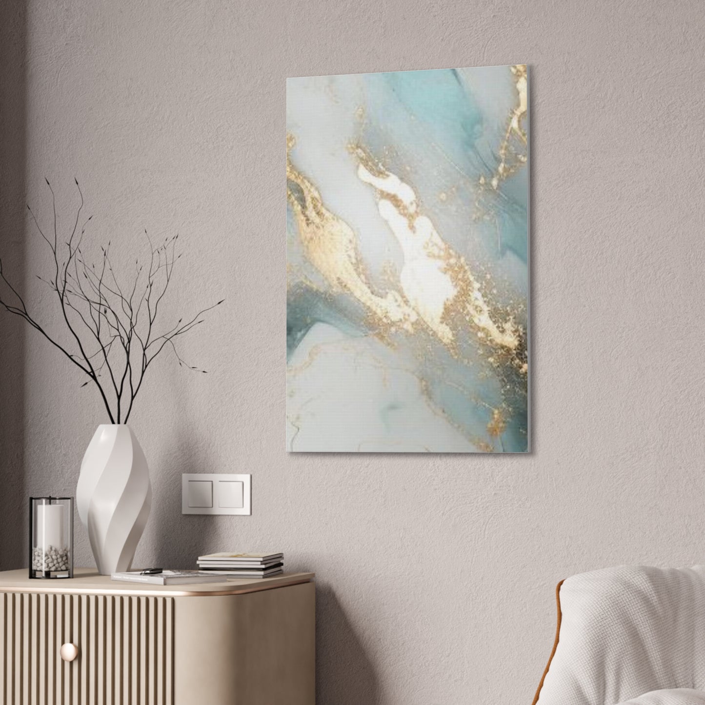 Gold Elegance: A Symphony of Sophistication Canvas Print