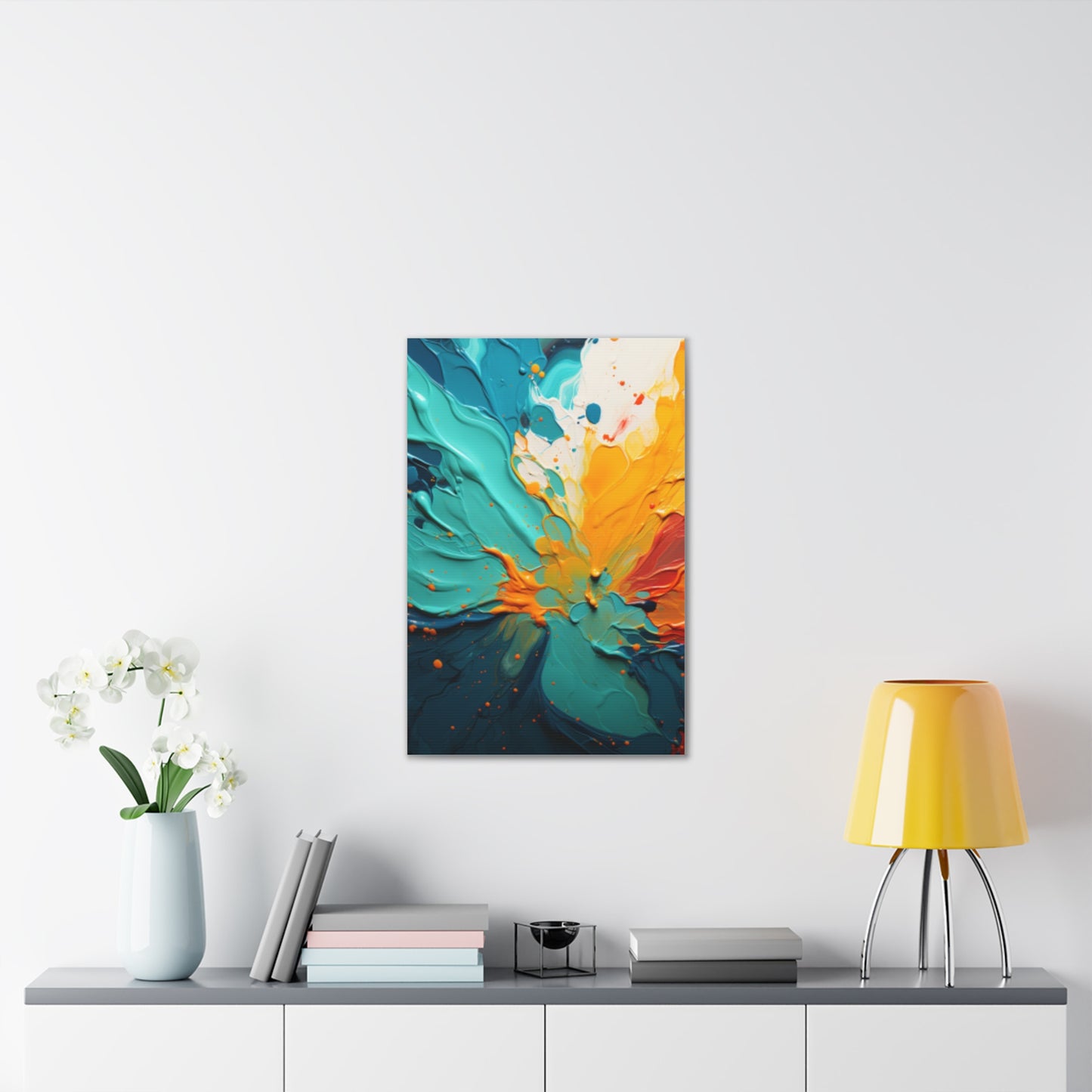 Primary Elegance: A Symphony of Sophistication Canvas Print