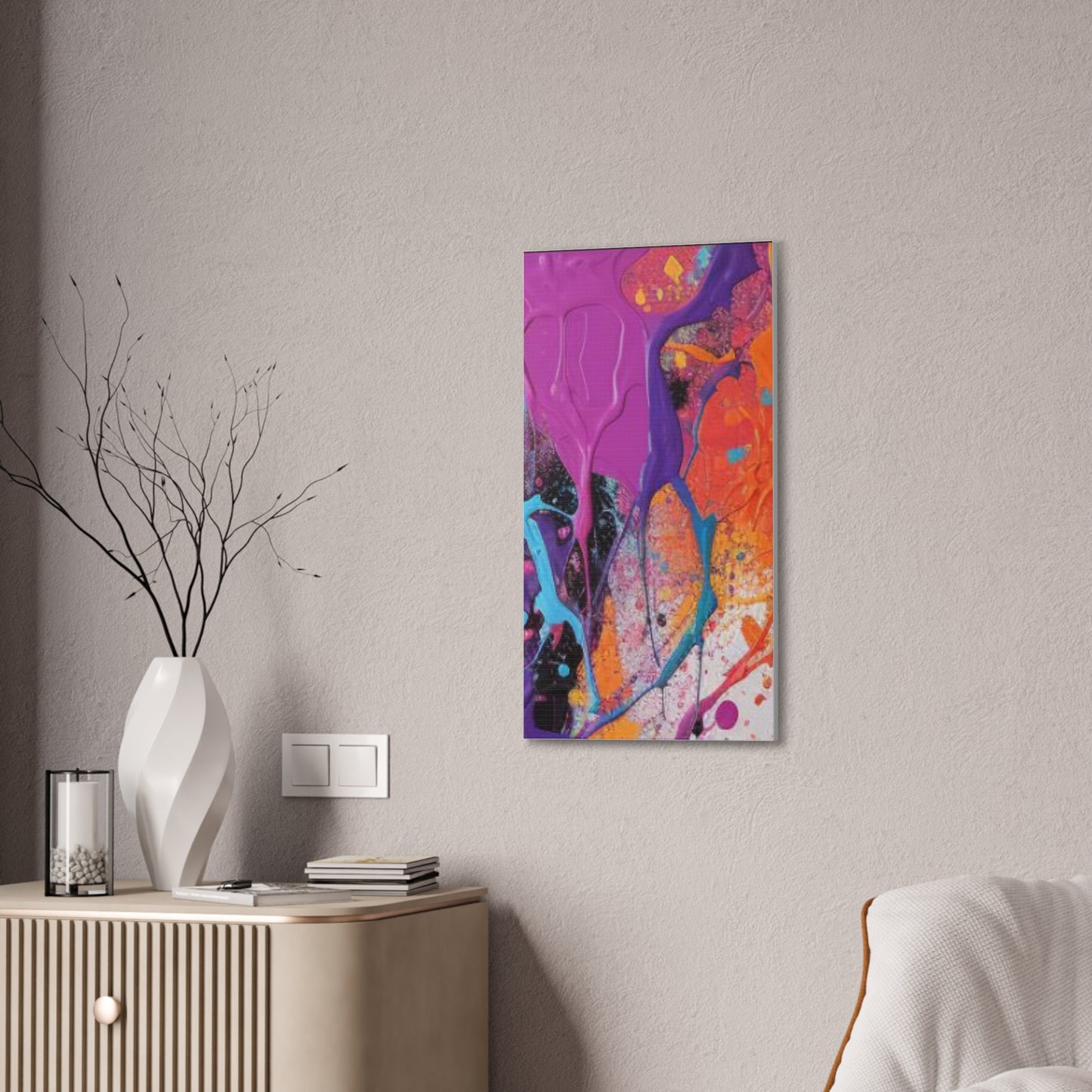 Primary Elegance: A Symphony of Sophistication Canvas Print