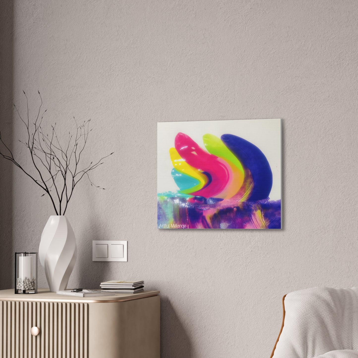 Primary Elegance: A Symphony of Sophistication Canvas Print