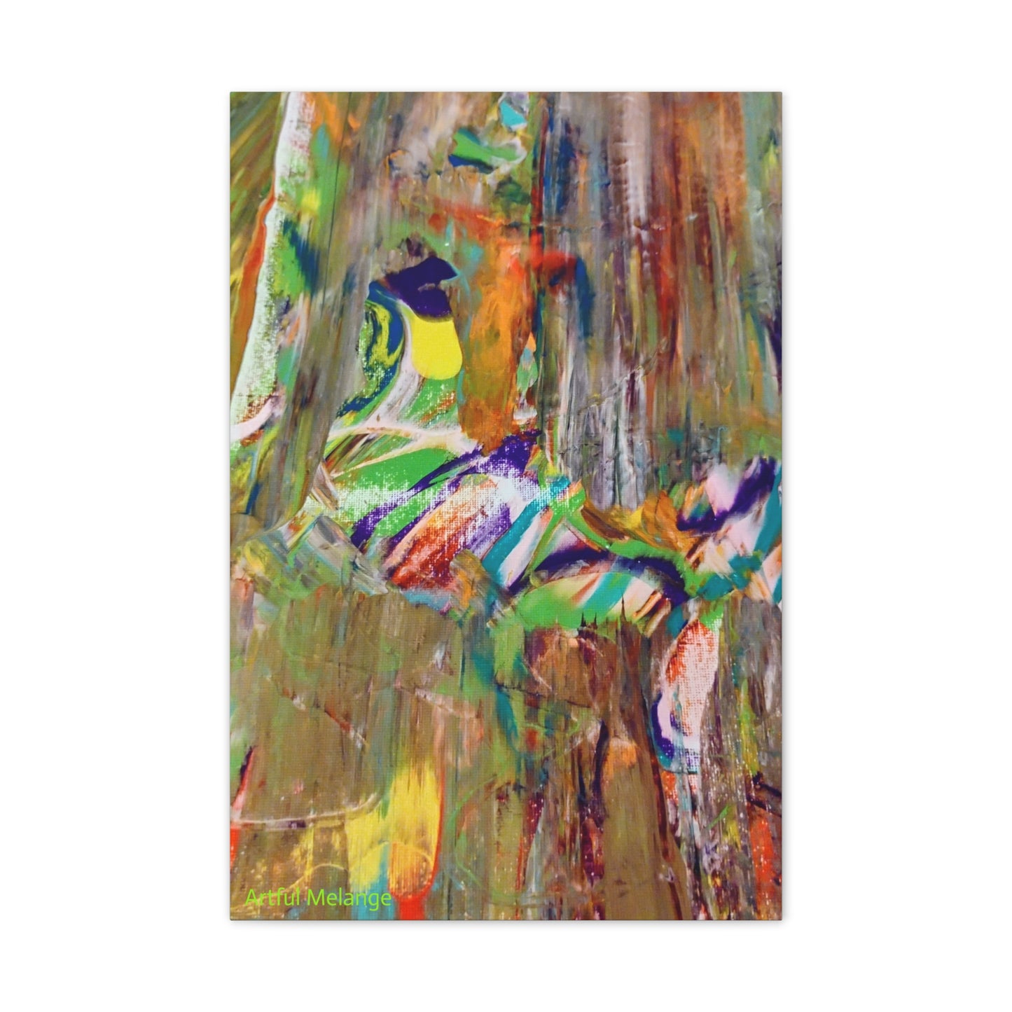 Acrylic Abstract Canvas Print - Richly Textured Artistry