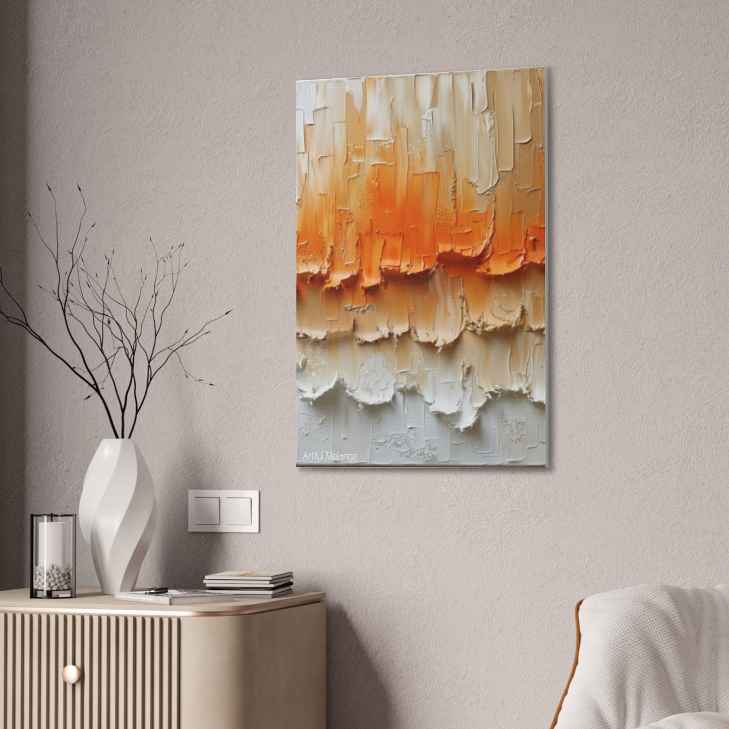 Primary Elegance: A Symphony of Sophistication Canvas Print