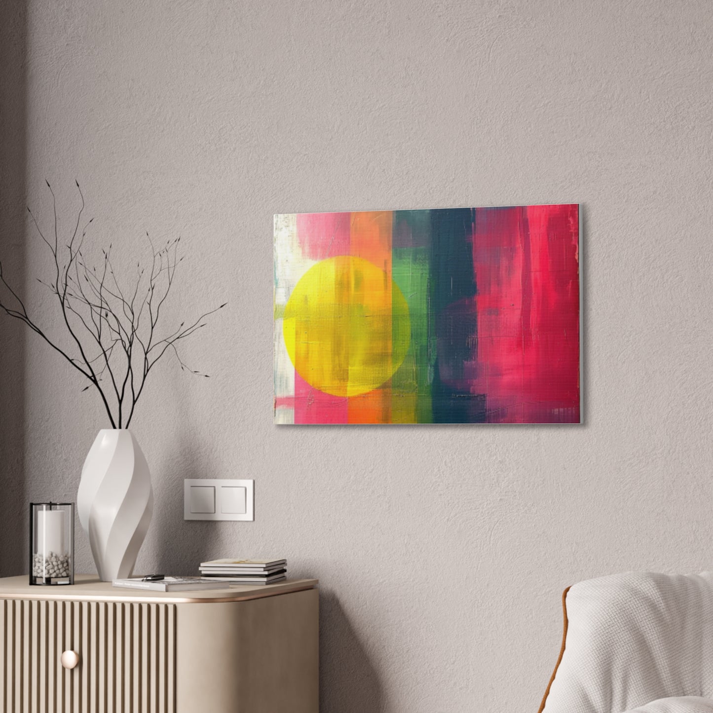 Primary Elegance: A Symphony of Sophistication Canvas Print