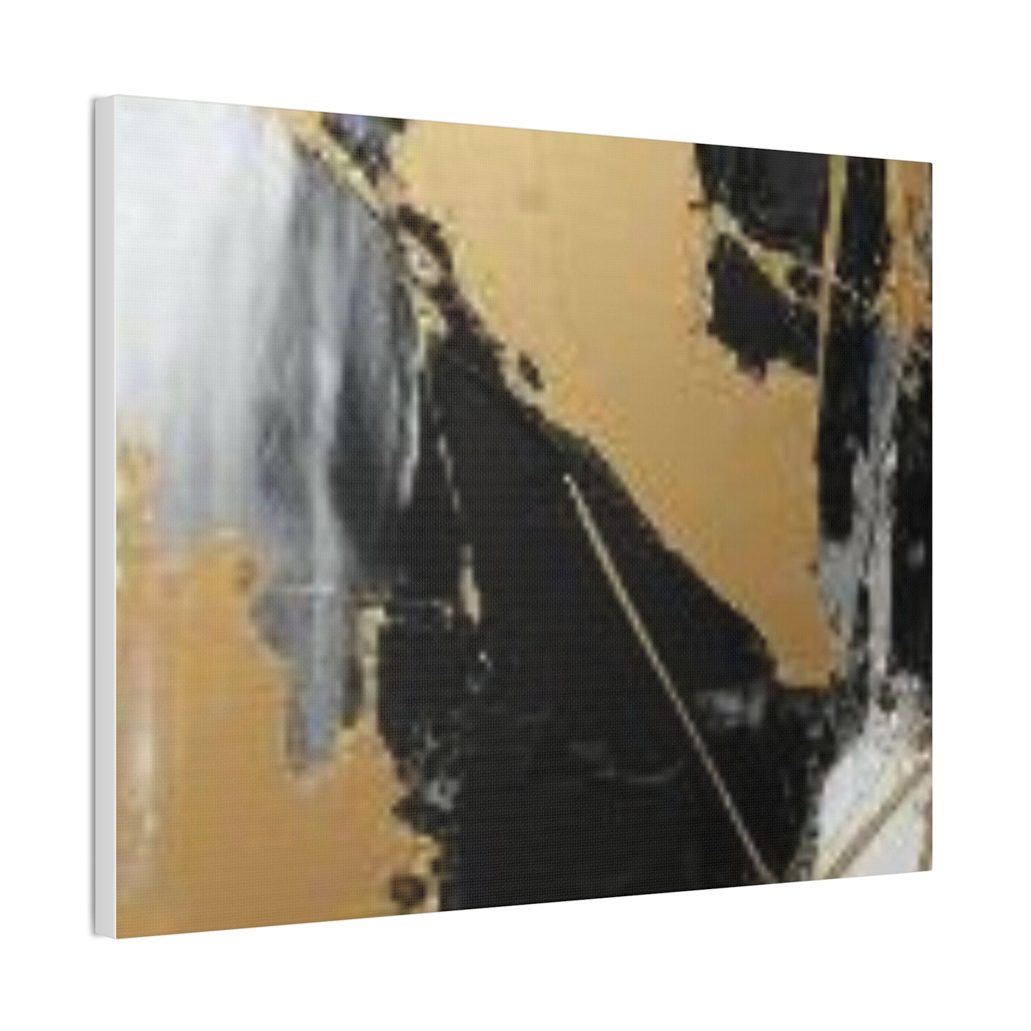 Gold and Black Elegance: A Symphony of Sophistication Canvas Print