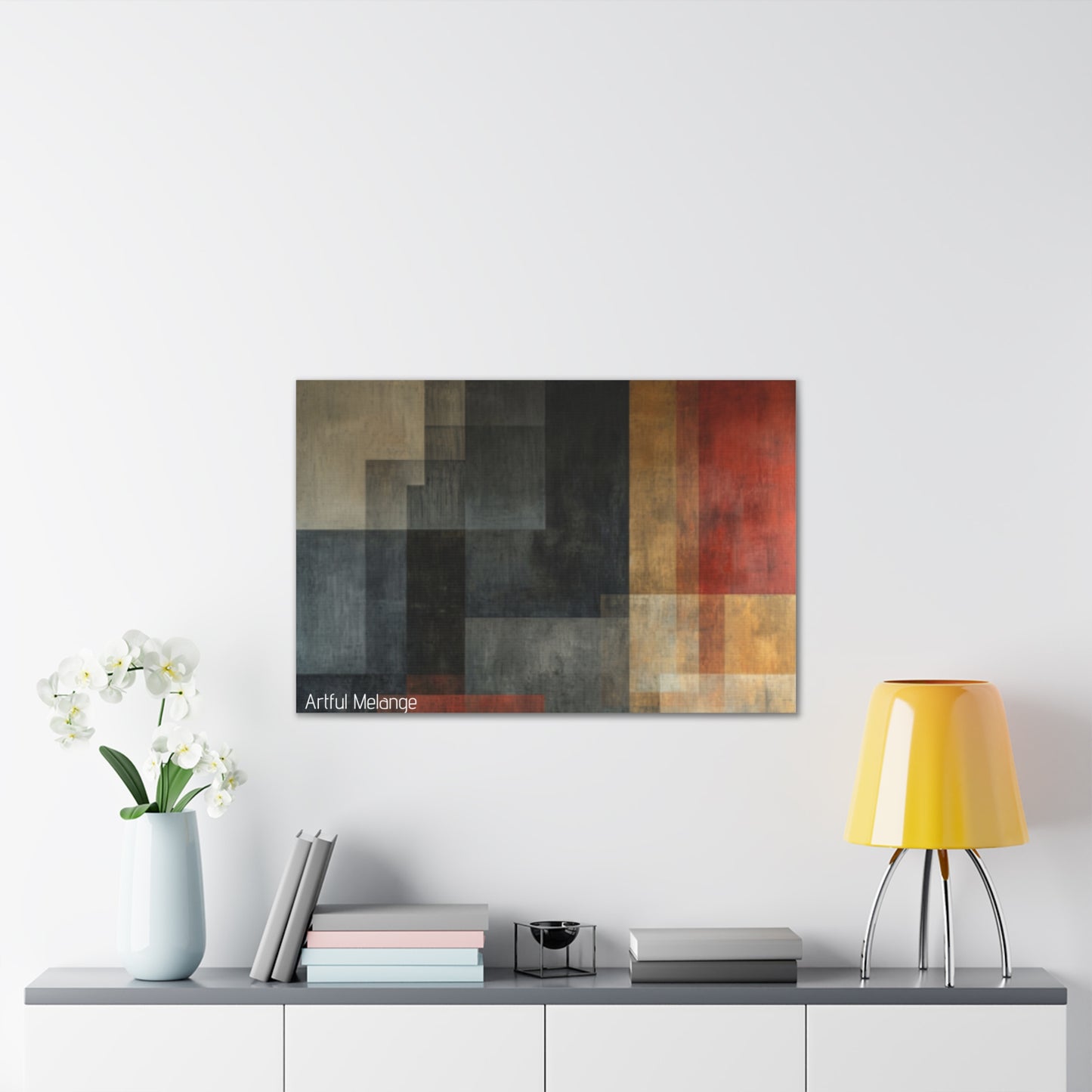 Primary Elegance: A Symphony of Sophistication Canvas Print