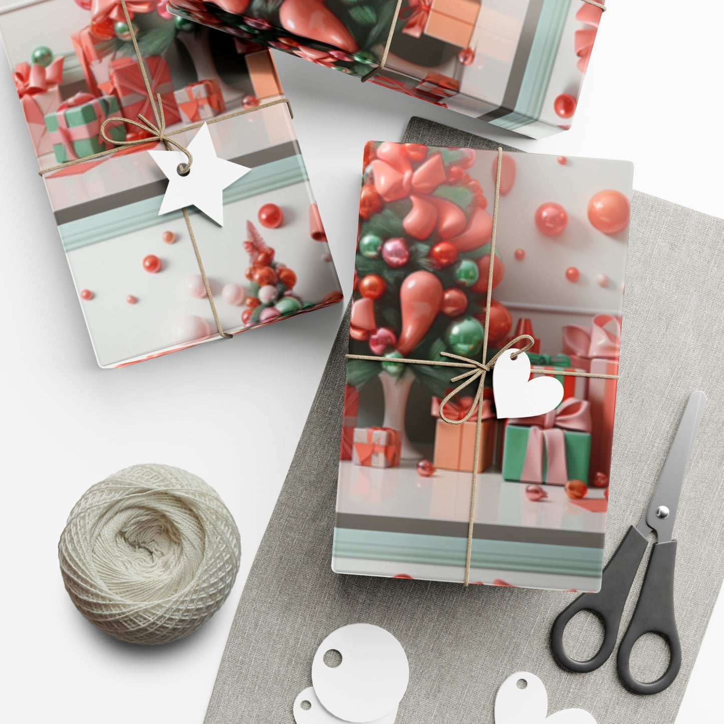 Elegant Pink Holiday Wrapping Paper Collection – Elevate Your Gifts with Sophisticated Style