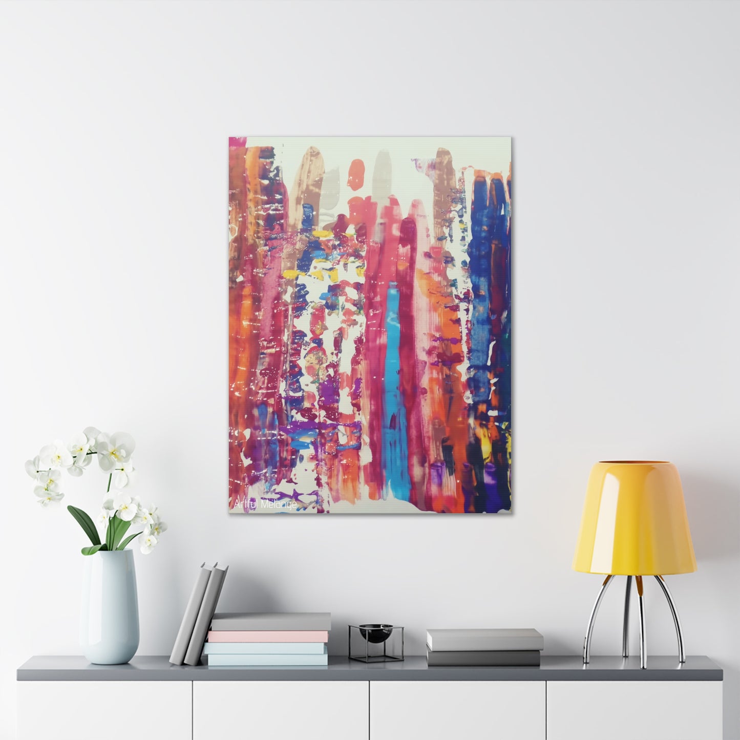 Primary Elegance: A Symphony of Sophistication Canvas Print