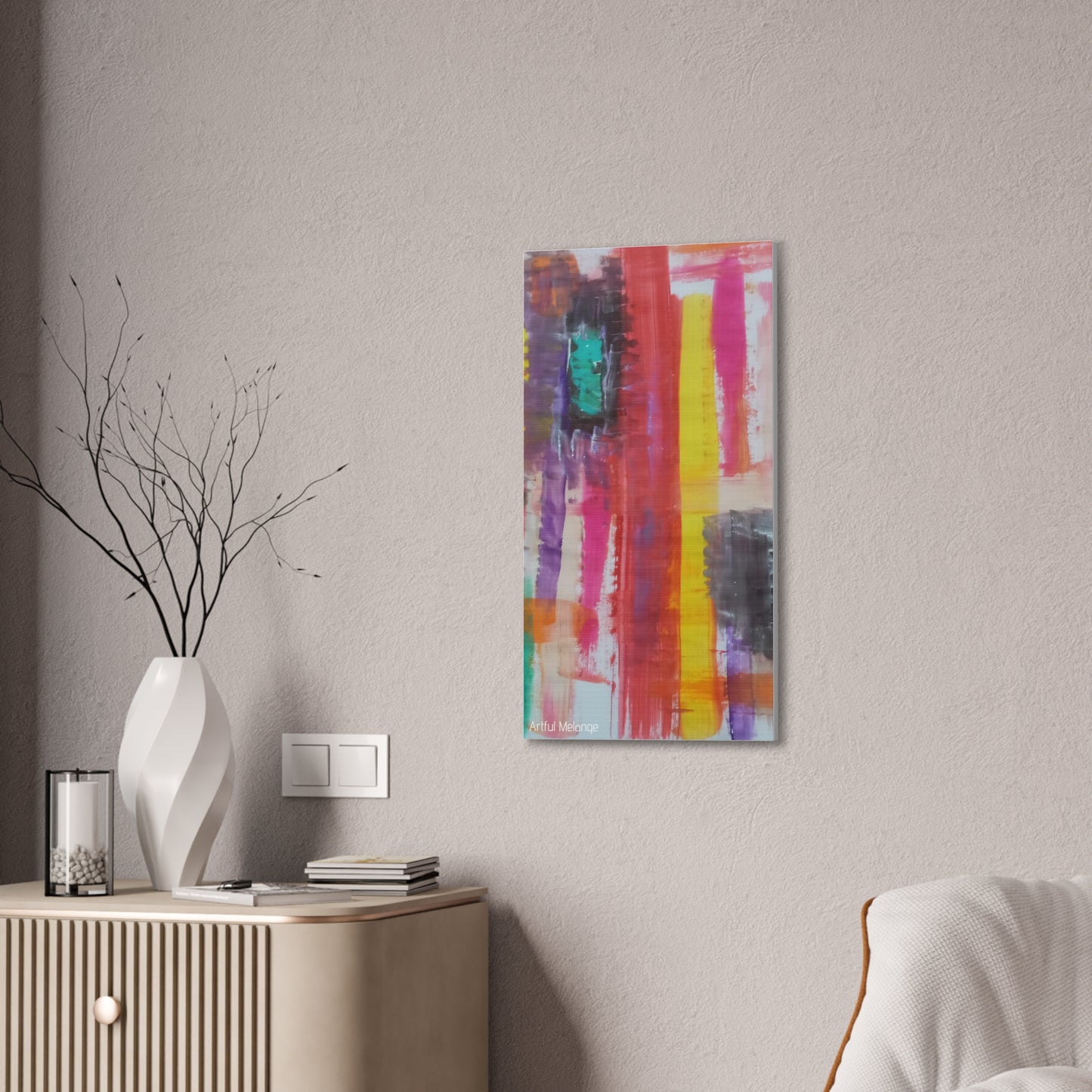 Primary Elegance: A Symphony of Sophistication Canvas Print