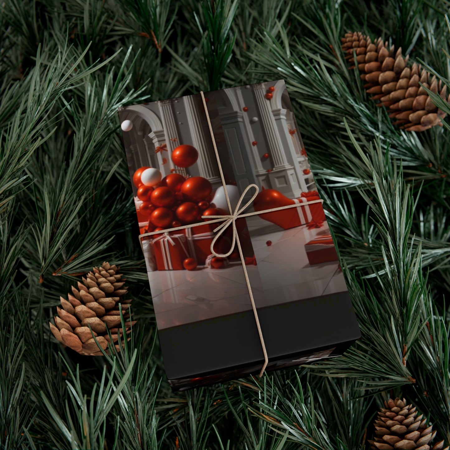 Elegant Red Holiday Wrapping Paper Collection – Elevate Your Gifts with Sophisticated Style