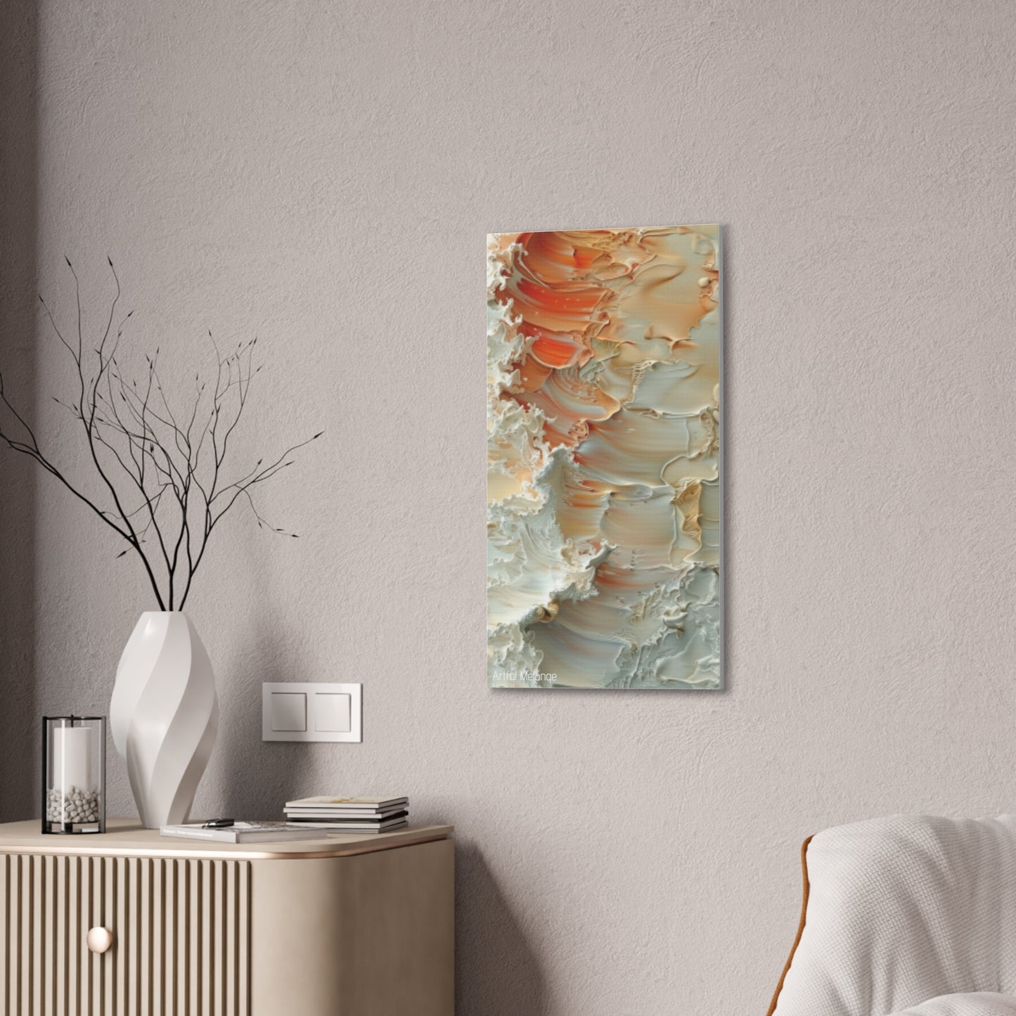 Primary Elegance: A Symphony of Sophistication Canvas Print