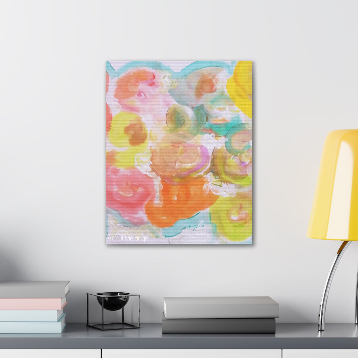 Primary Elegance: A Symphony of Sophistication Canvas Print