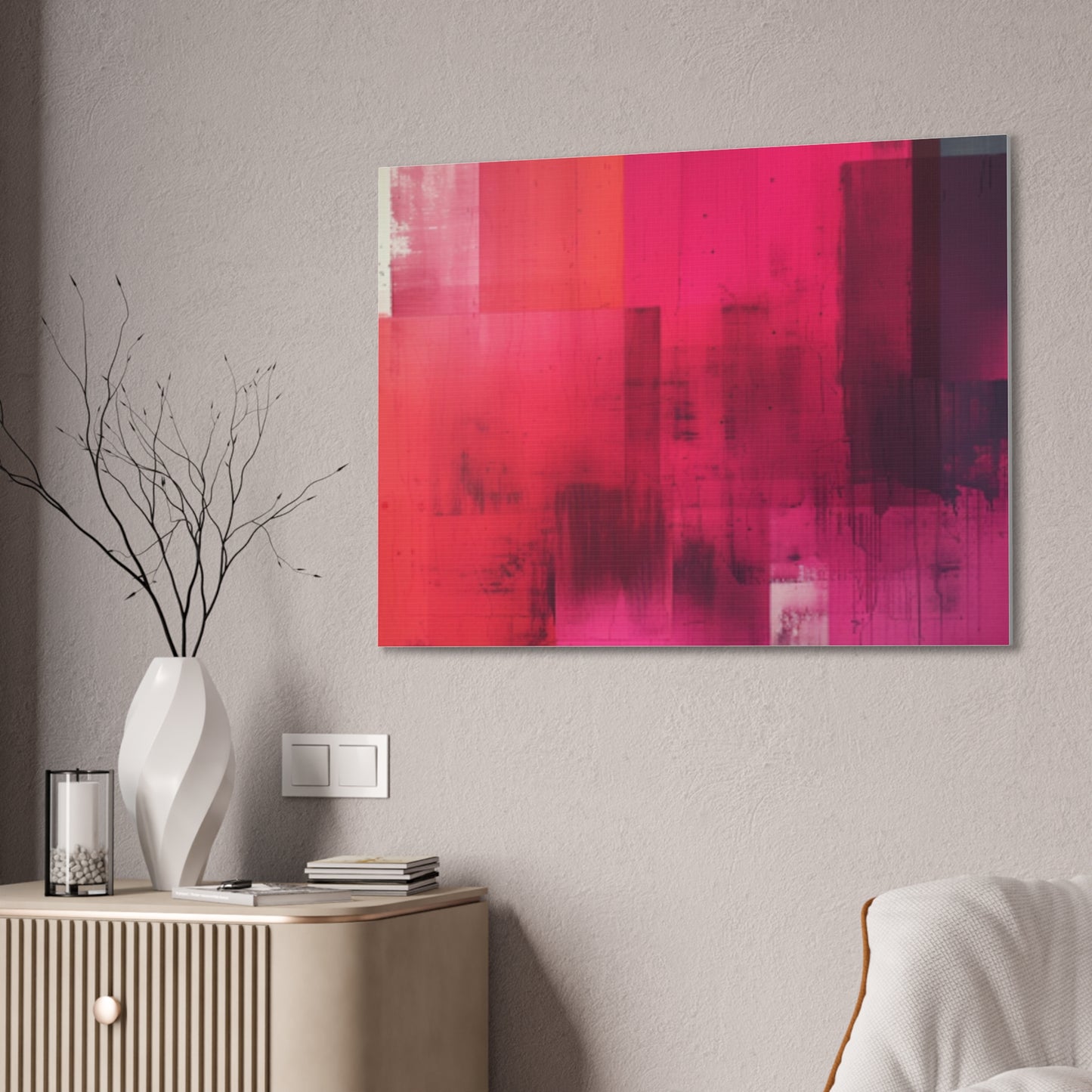 In The Pink: A Symphony of Sophistication Canvas Print