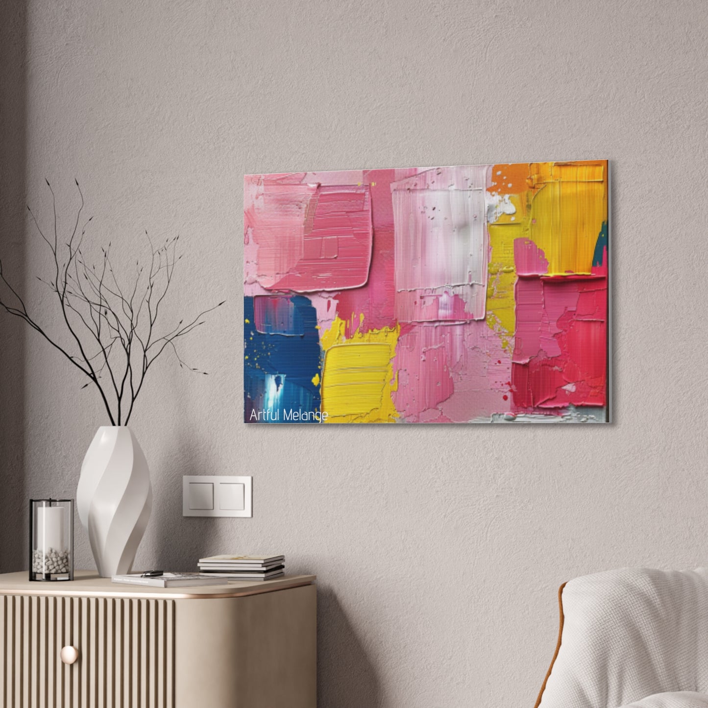 Primary Elegance: A Symphony of Sophistication Canvas Print