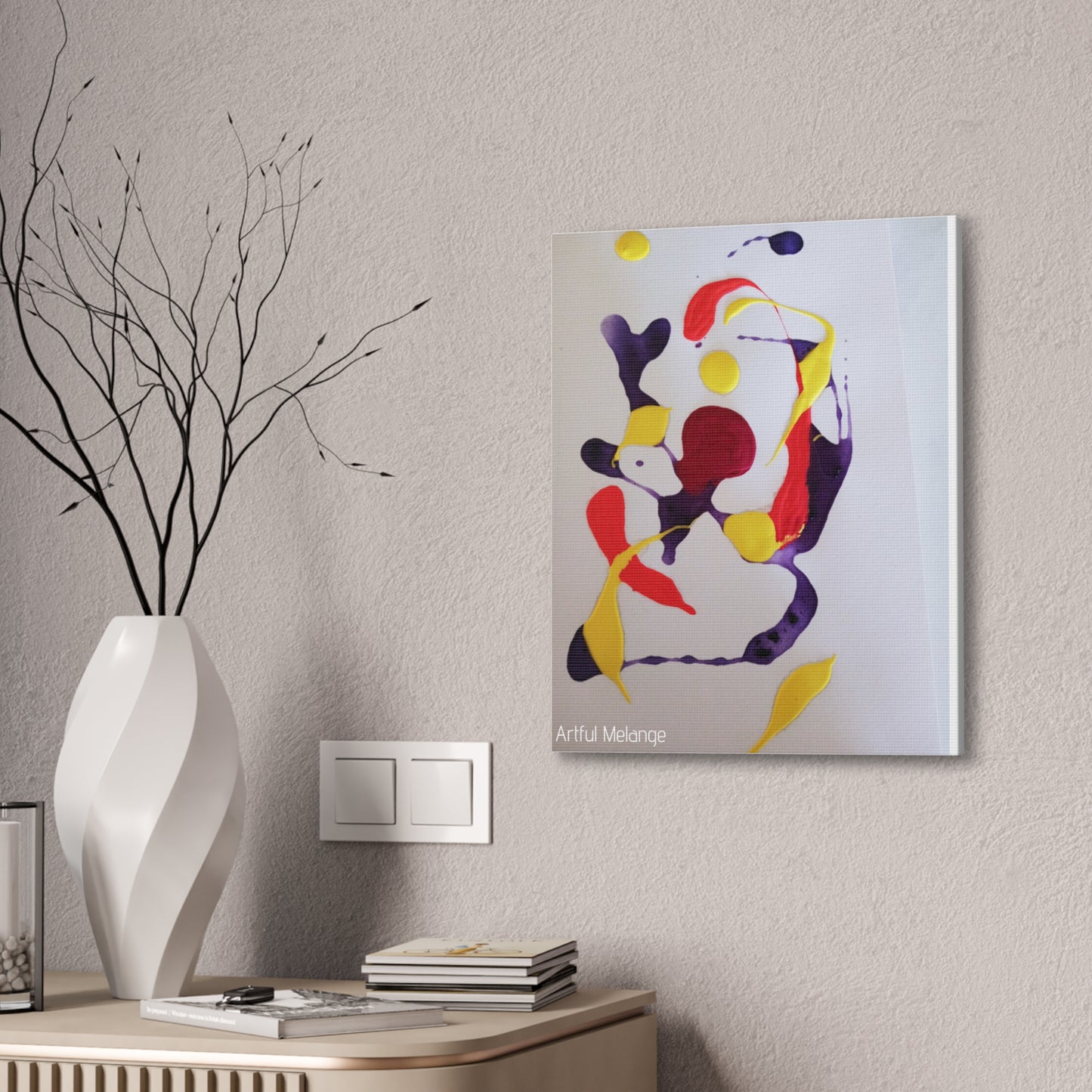 Primary Elegance: A Symphony of Sophistication Canvas Print