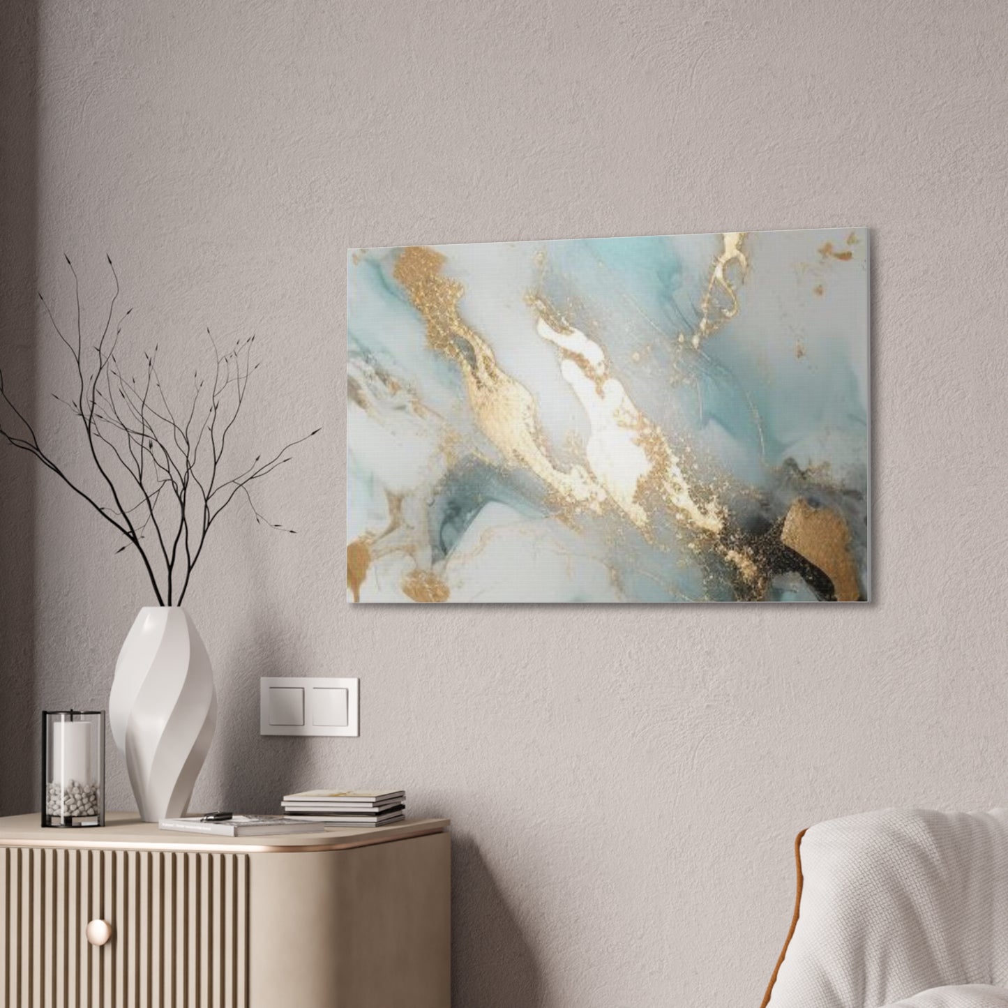 Gold Elegance: A Symphony of Sophistication Canvas Print