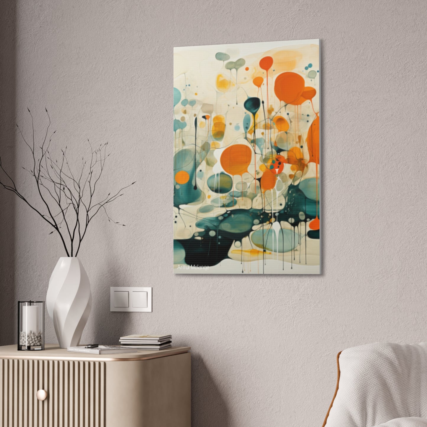 Primary Elegance: A Symphony of Sophistication Canvas Print