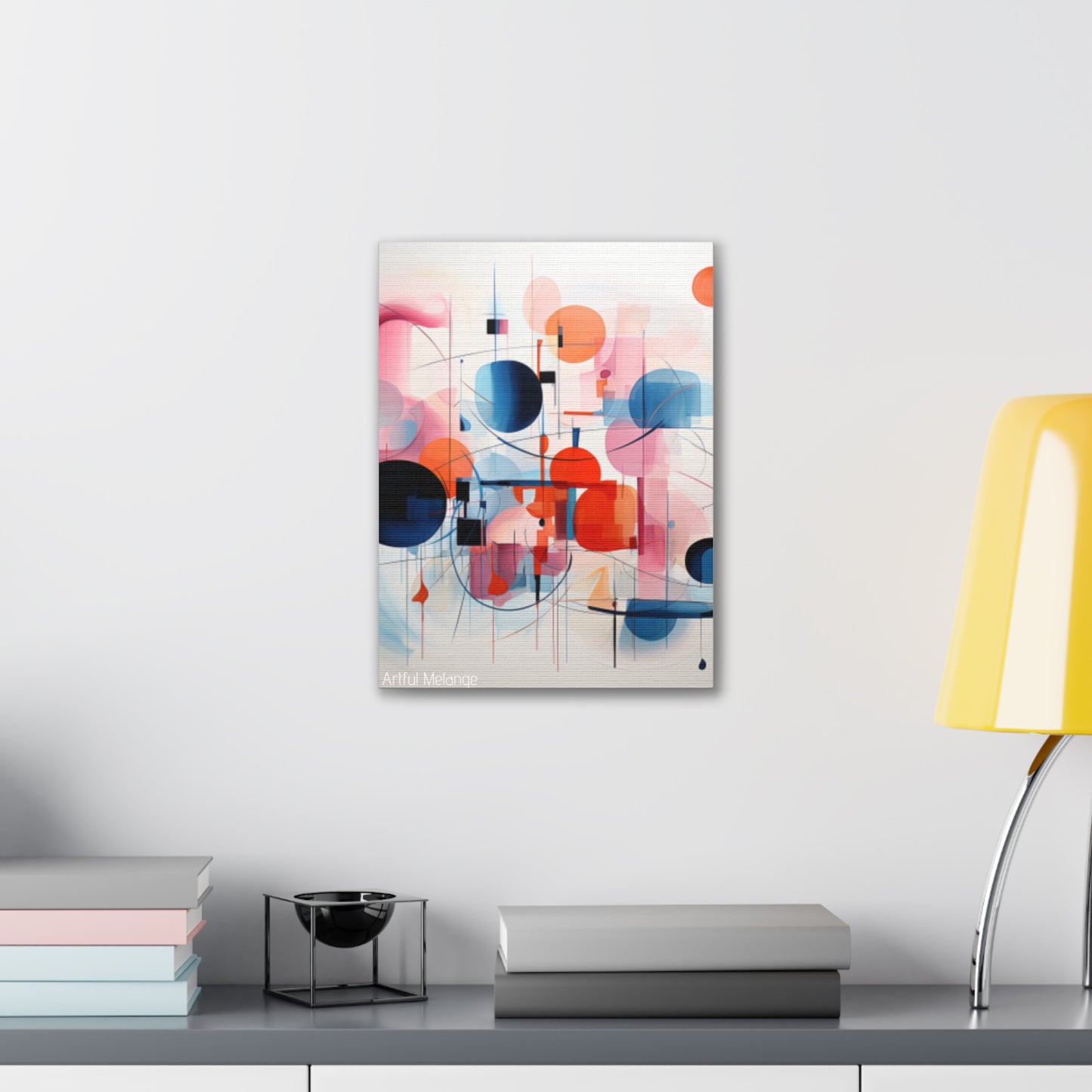 Primary Elegance: A Symphony of Sophistication Canvas Print