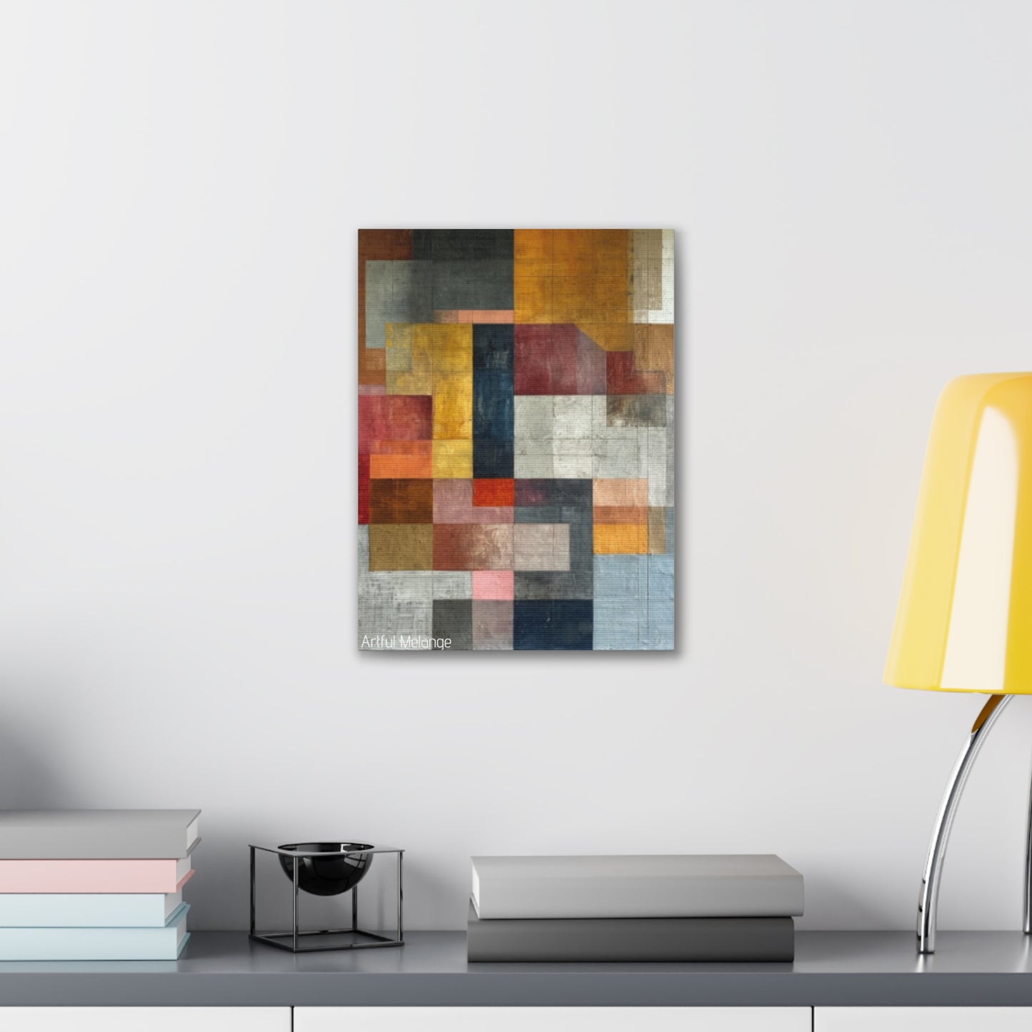 Primary Elegance: A Symphony of Sophistication Canvas Print