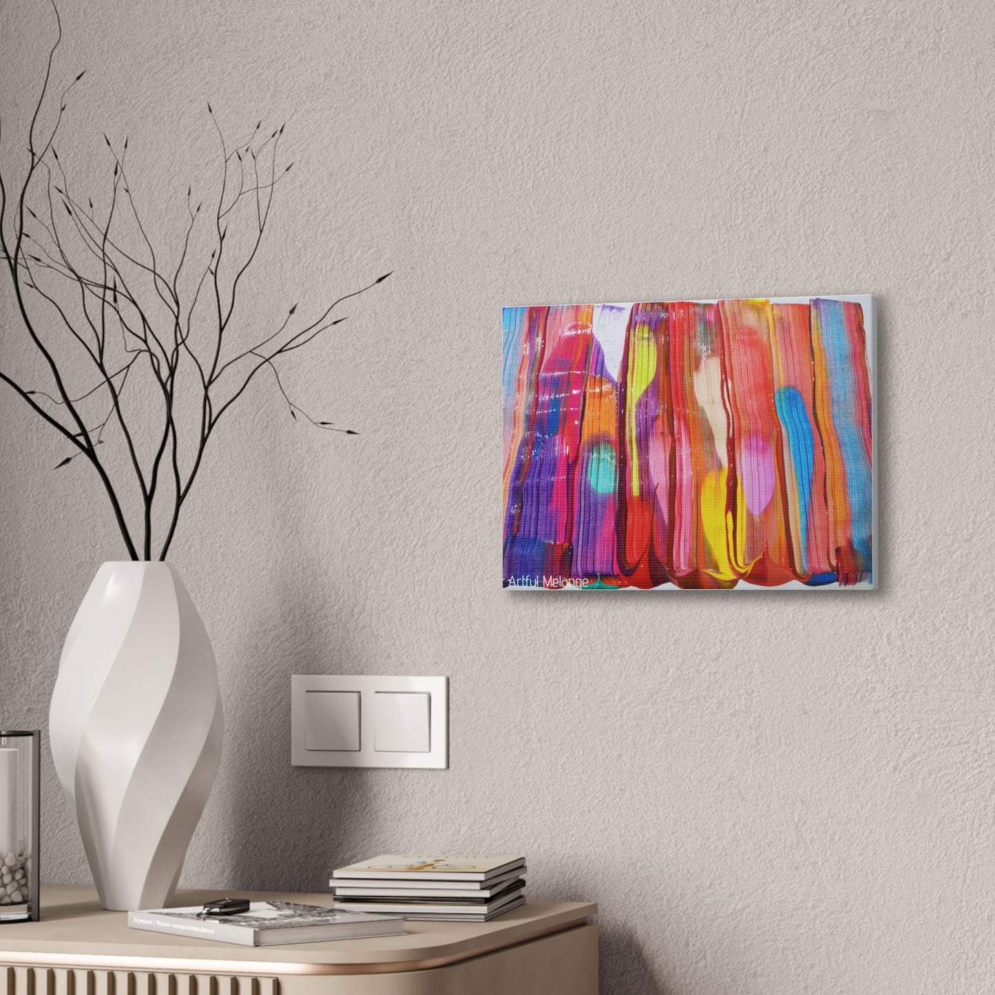 Primary Elegance: A Symphony of Sophistication Canvas Print