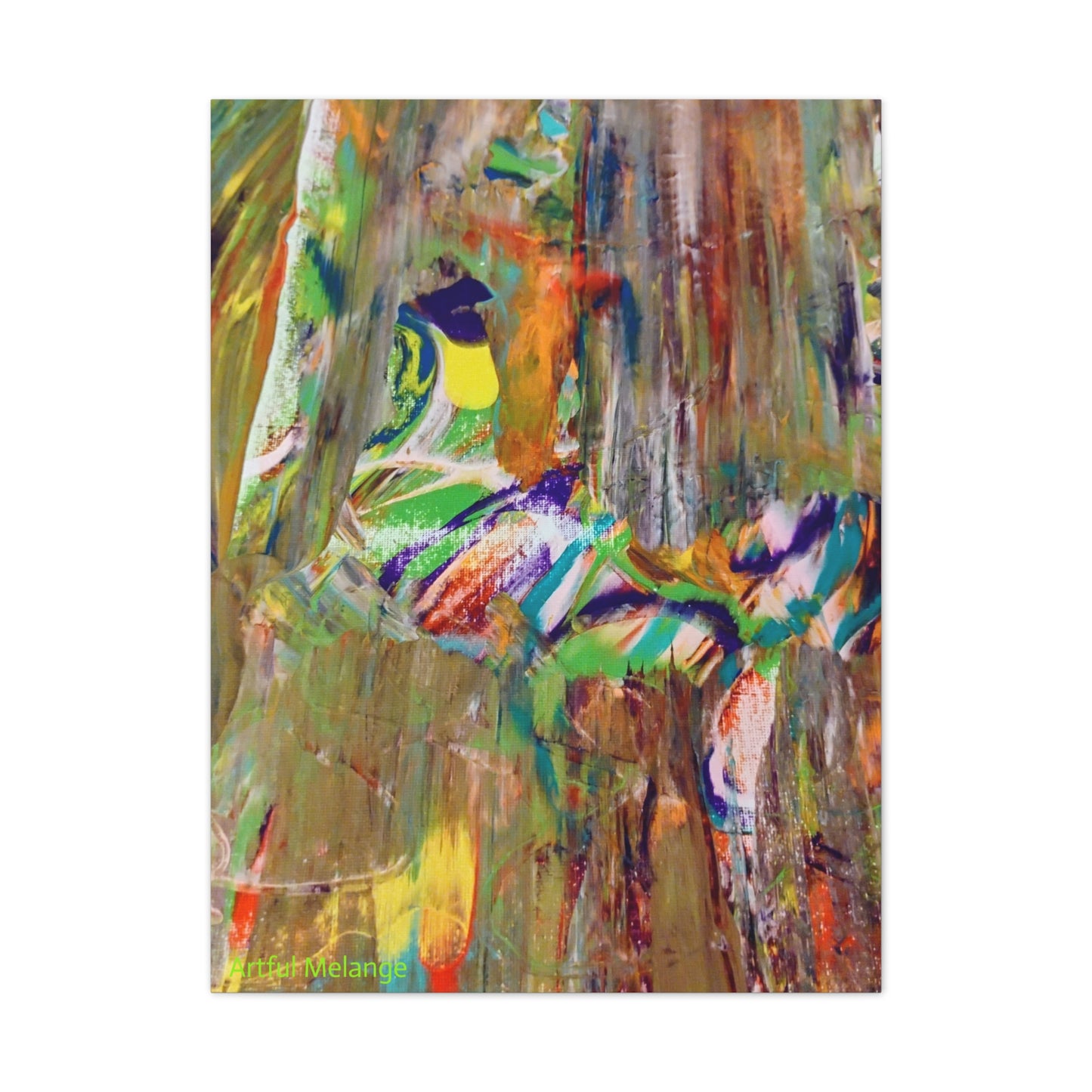 Acrylic Abstract Canvas Print - Richly Textured Artistry