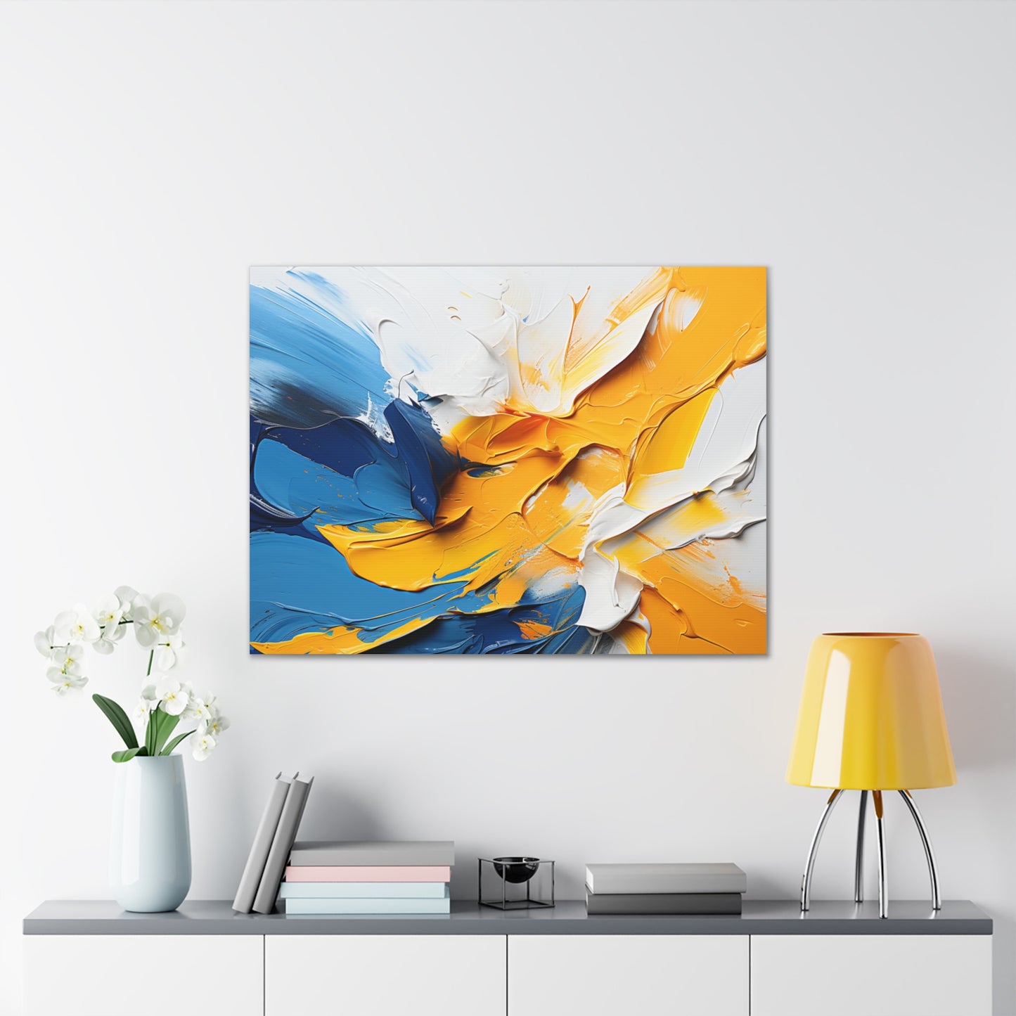 Timeless Elegance: Refined Vibrant Hues Canvas Print for Sophisticated Living Spaces