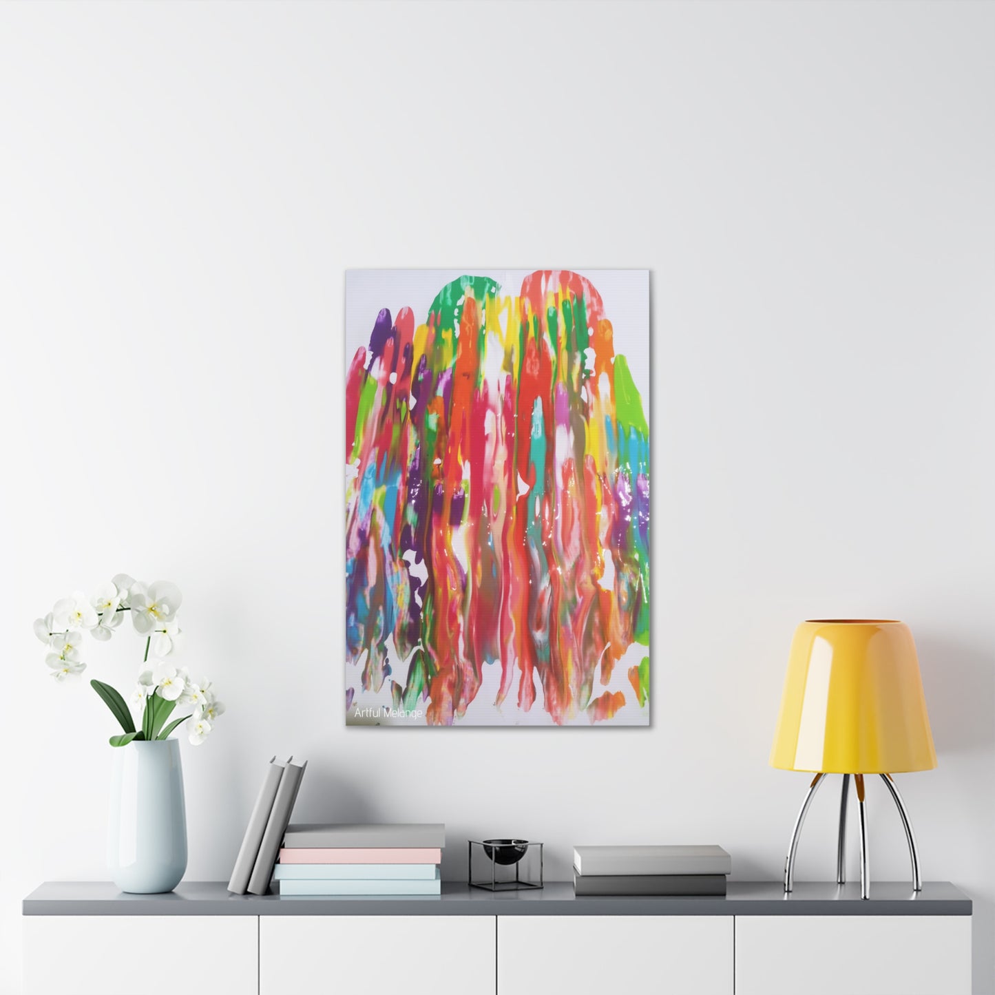 Primary Elegance: A Symphony of Sophistication Canvas Print