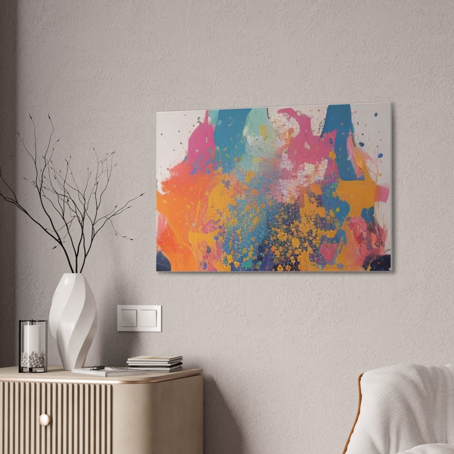 Primary Elegance: A Symphony of Sophistication Canvas Print