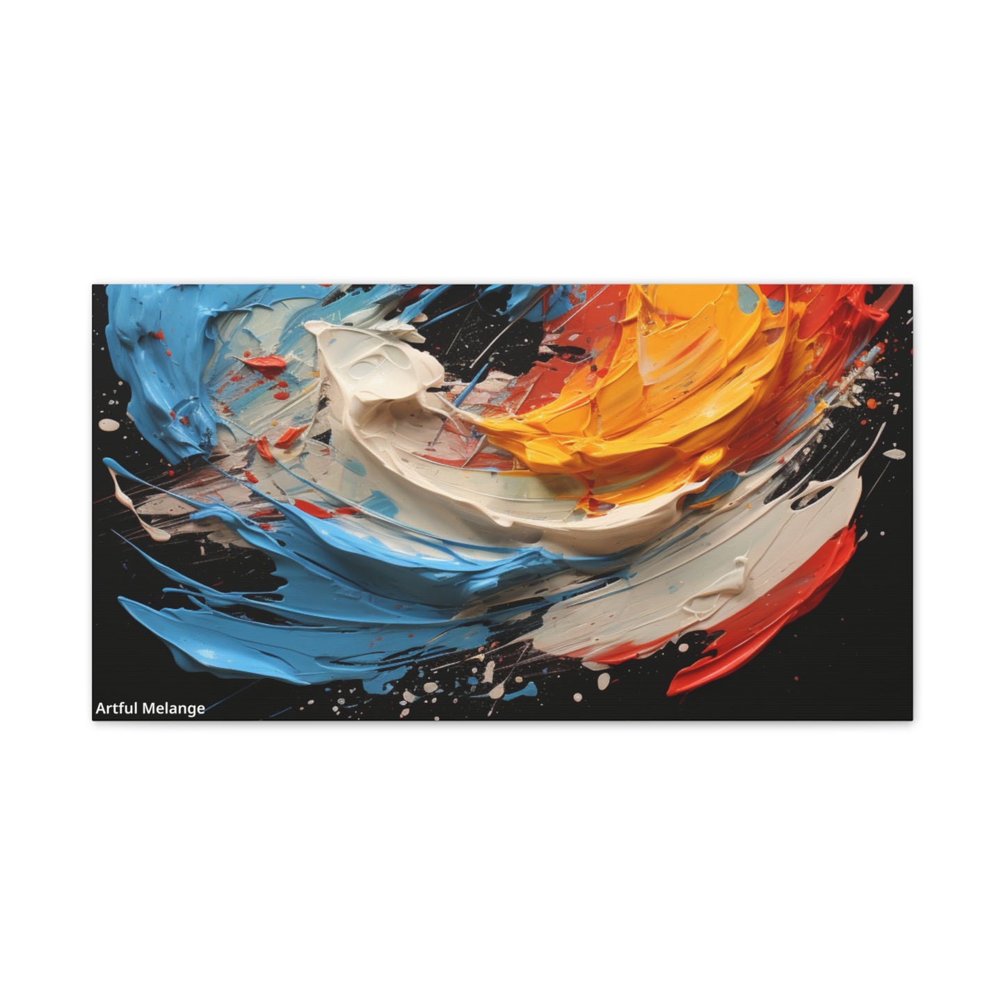 Acrylic Abstract  Canvas Print - Richly Textured Artistry