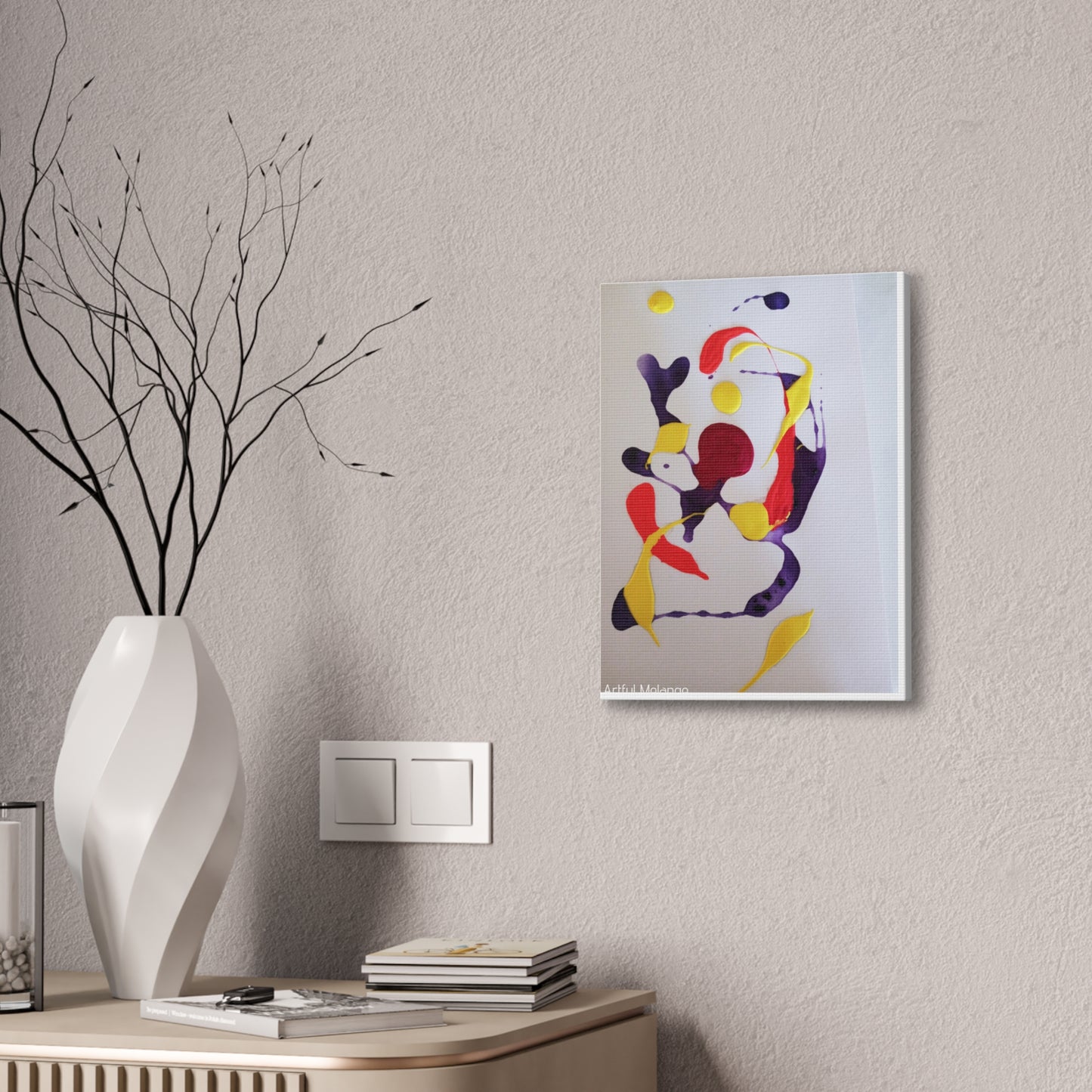 Primary Elegance: A Symphony of Sophistication Canvas Print