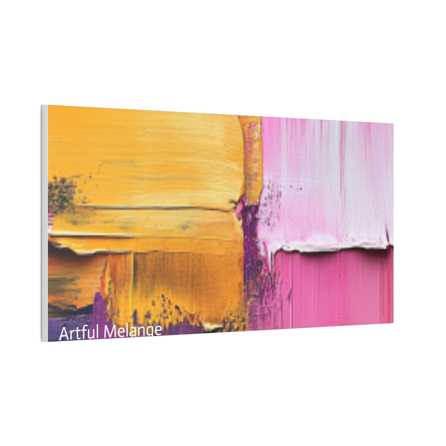 Acrylic Abstract Canvas Print - Homage to the Divine Nine/Gold Purple Pink and Green 5