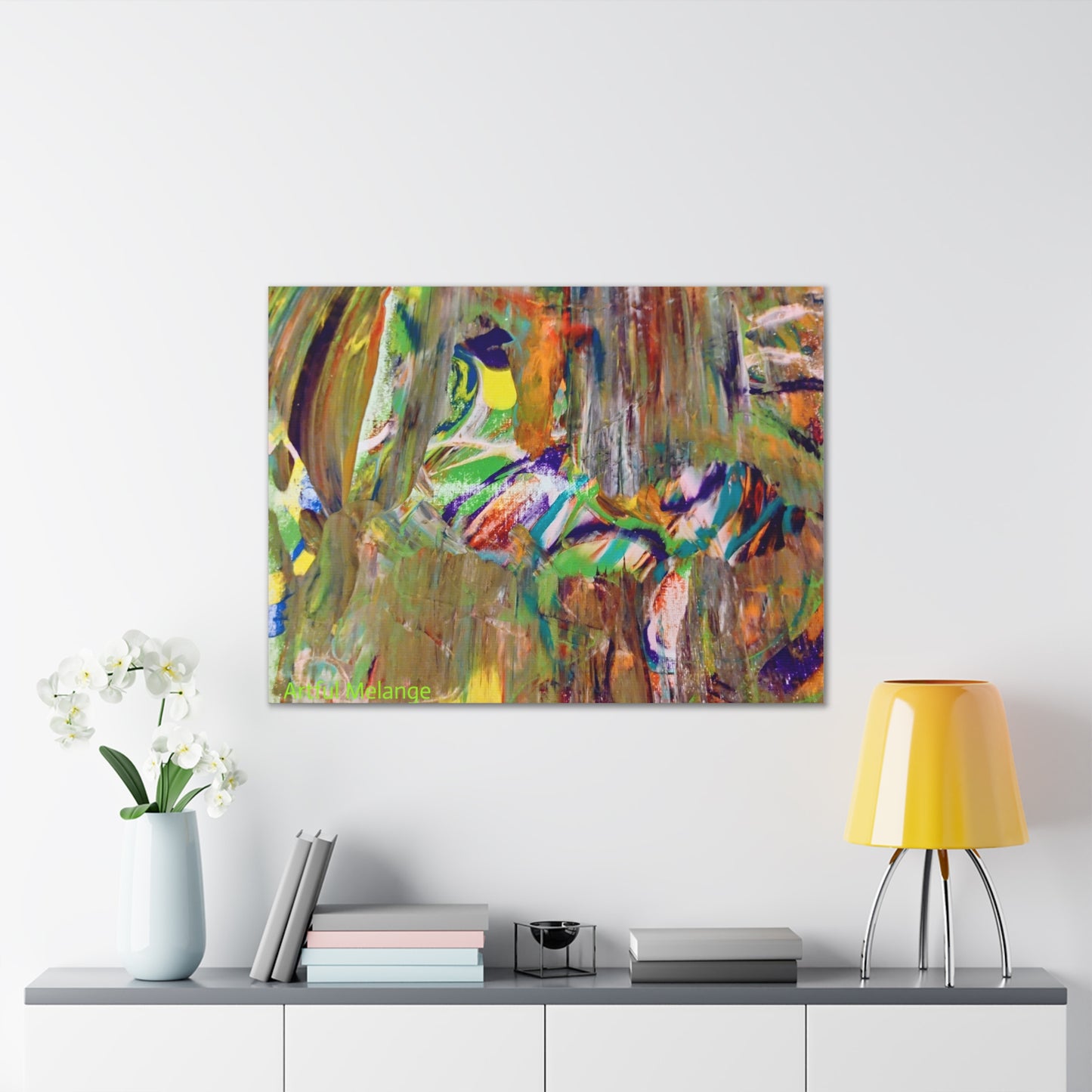 Acrylic Abstract Canvas Print - Richly Textured Artistry