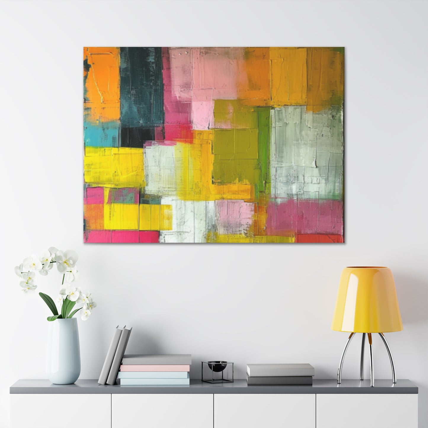 Primary Elegance: A Symphony of Sophistication Canvas Print