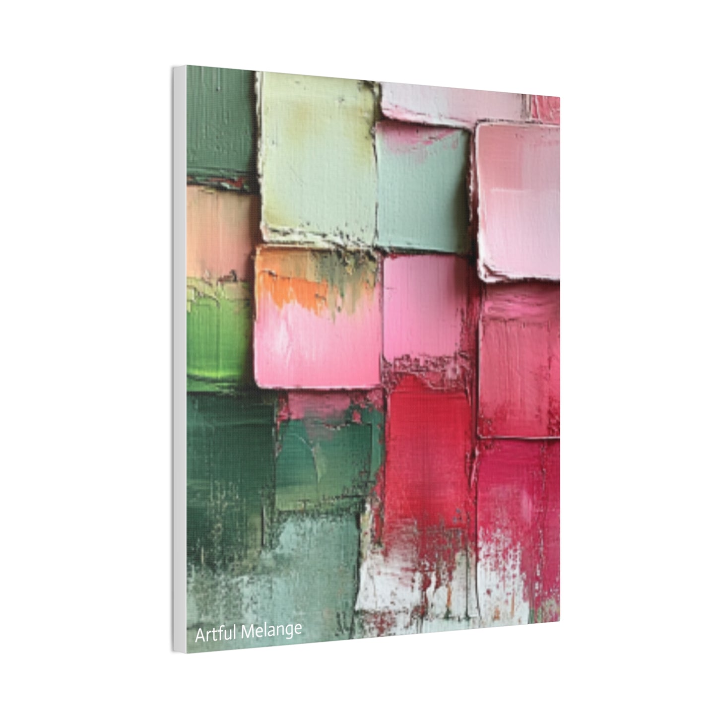 Acrylic Abstract Canvas Print - Richly Textured Artistry