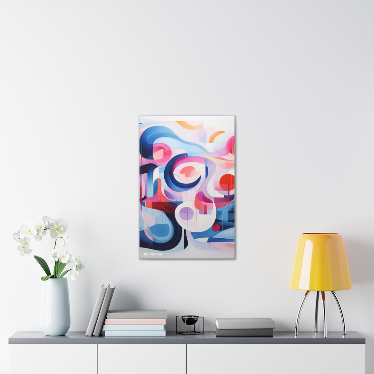 Primary Elegance: A Symphony of Sophistication Canvas Print