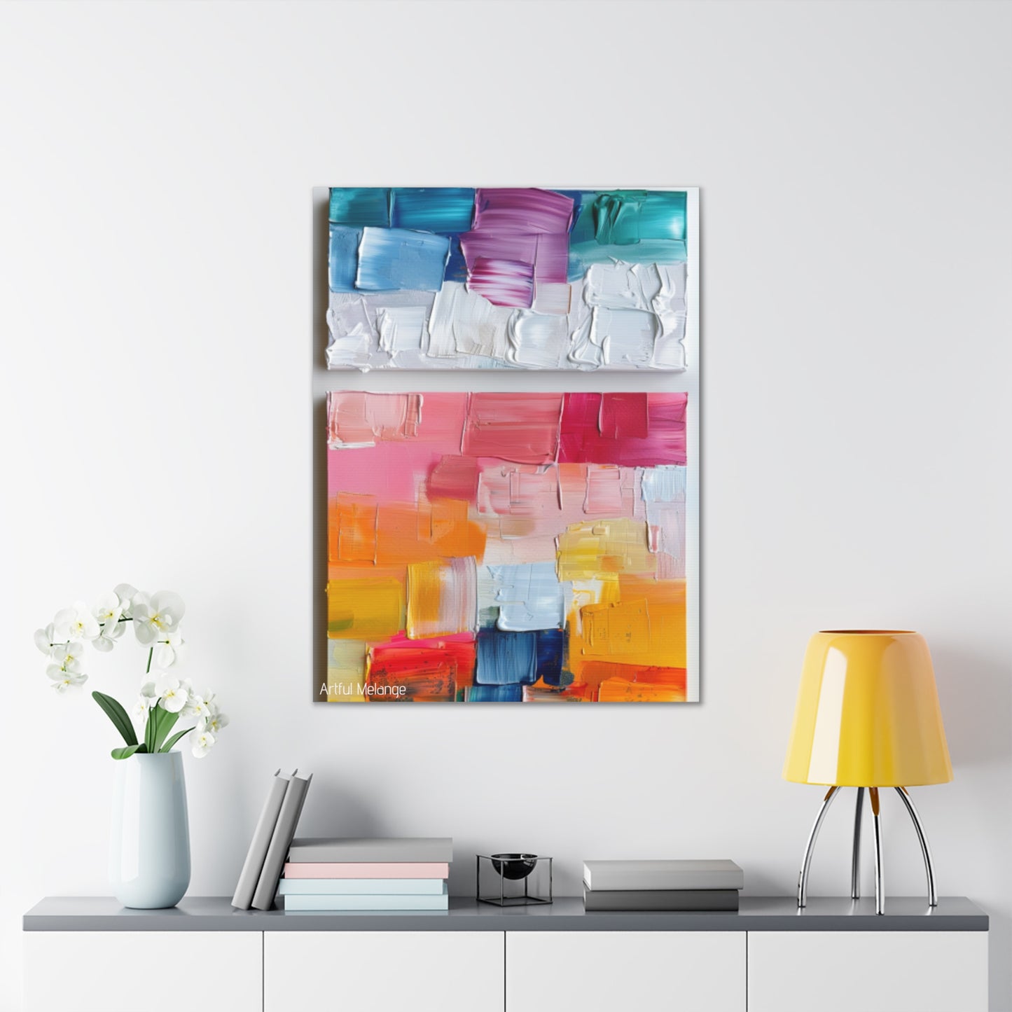 Primary Elegance: A Symphony of Sophistication Canvas Print