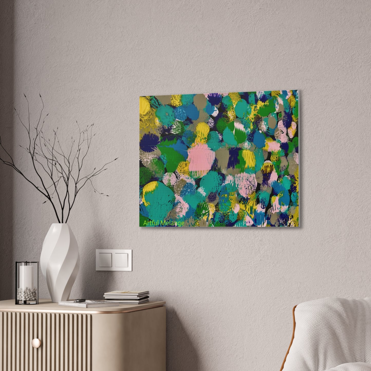 Acrylic Abstract Canvas Print - Richly Textured Artistry