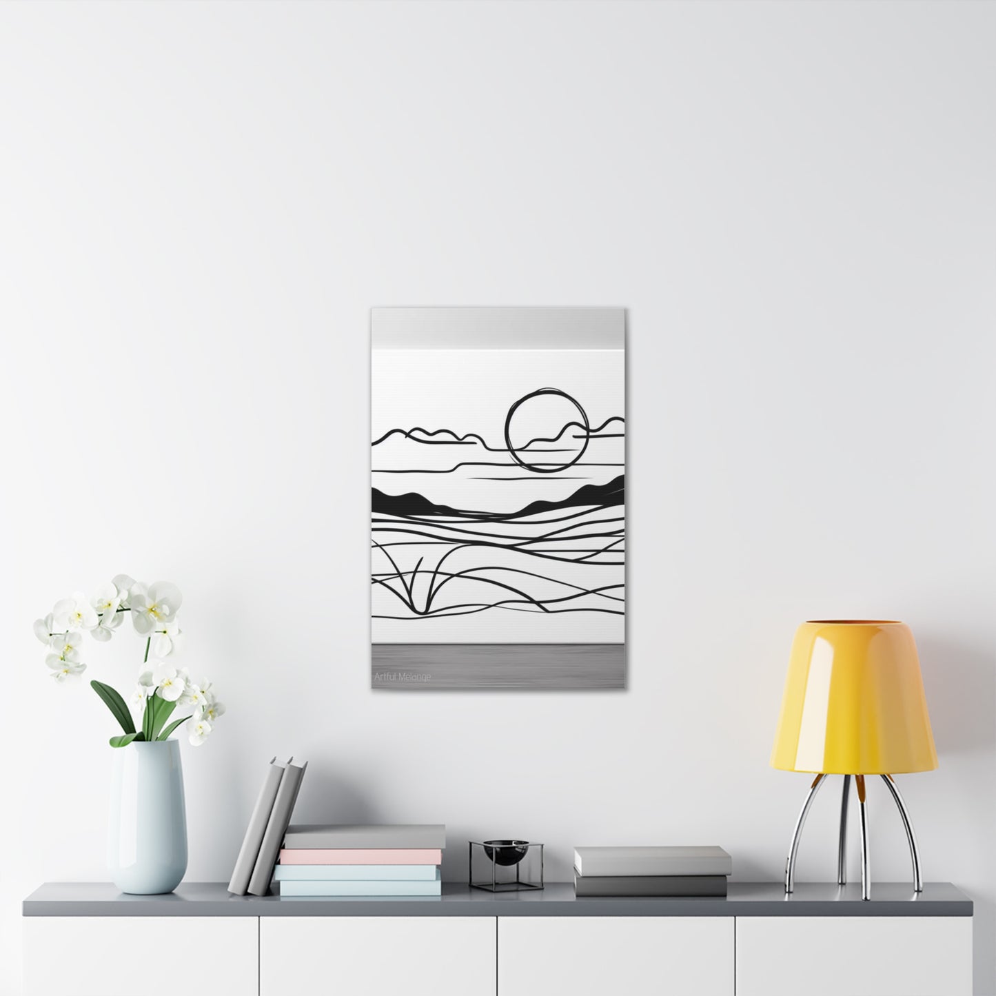 Primary Elegance: A Symphony of Sophistication Canvas Print